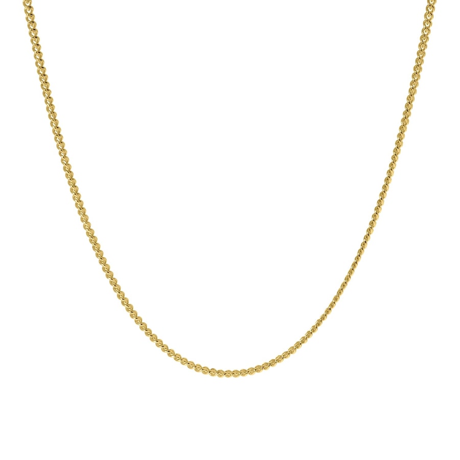 Lucardi Halskette 585 Gold - goldfarbig 40.0mm Damen