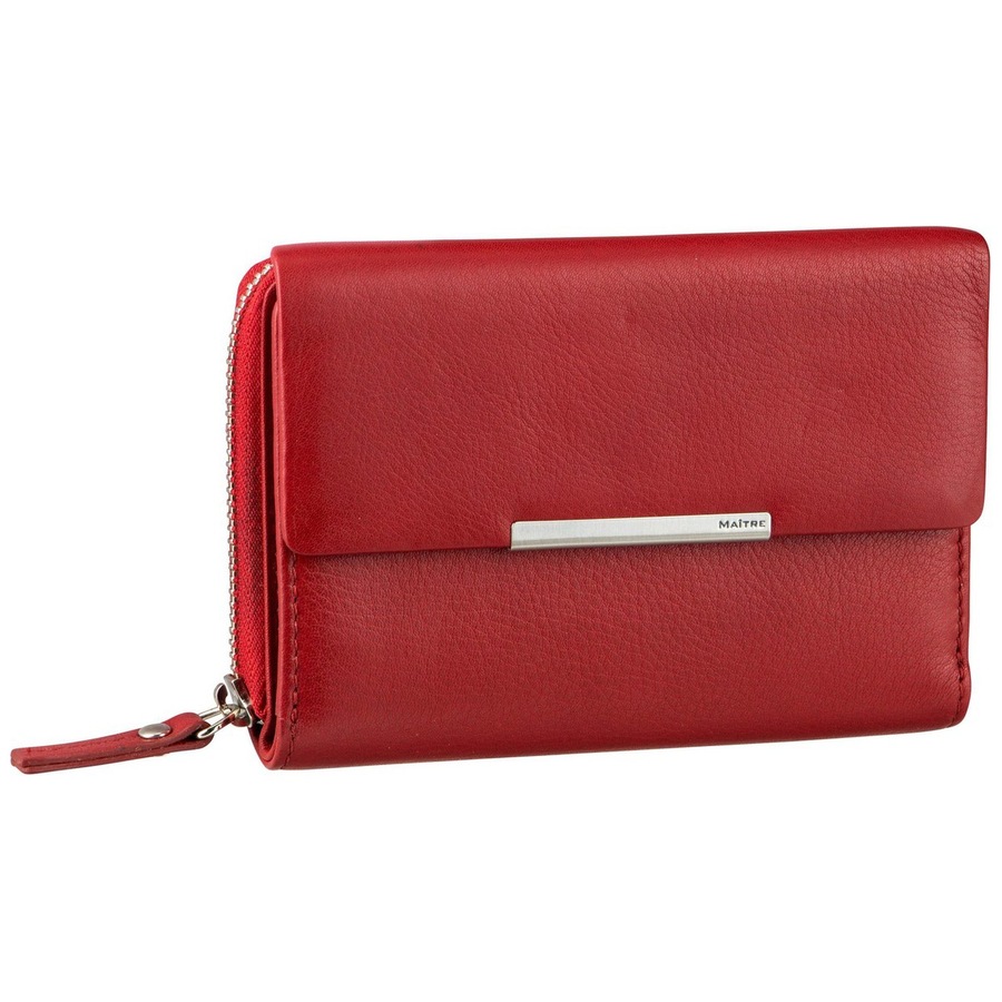 Maître Geldbörse Belg Dagrete Purse MH14FZ Red Rot Damen