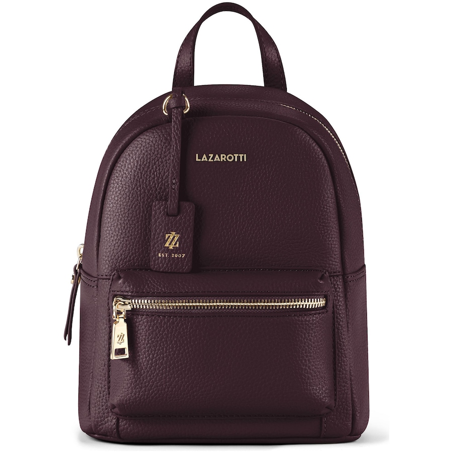 Lazarotti Bologna Leather City-Rucksack burgundy Nude Damen