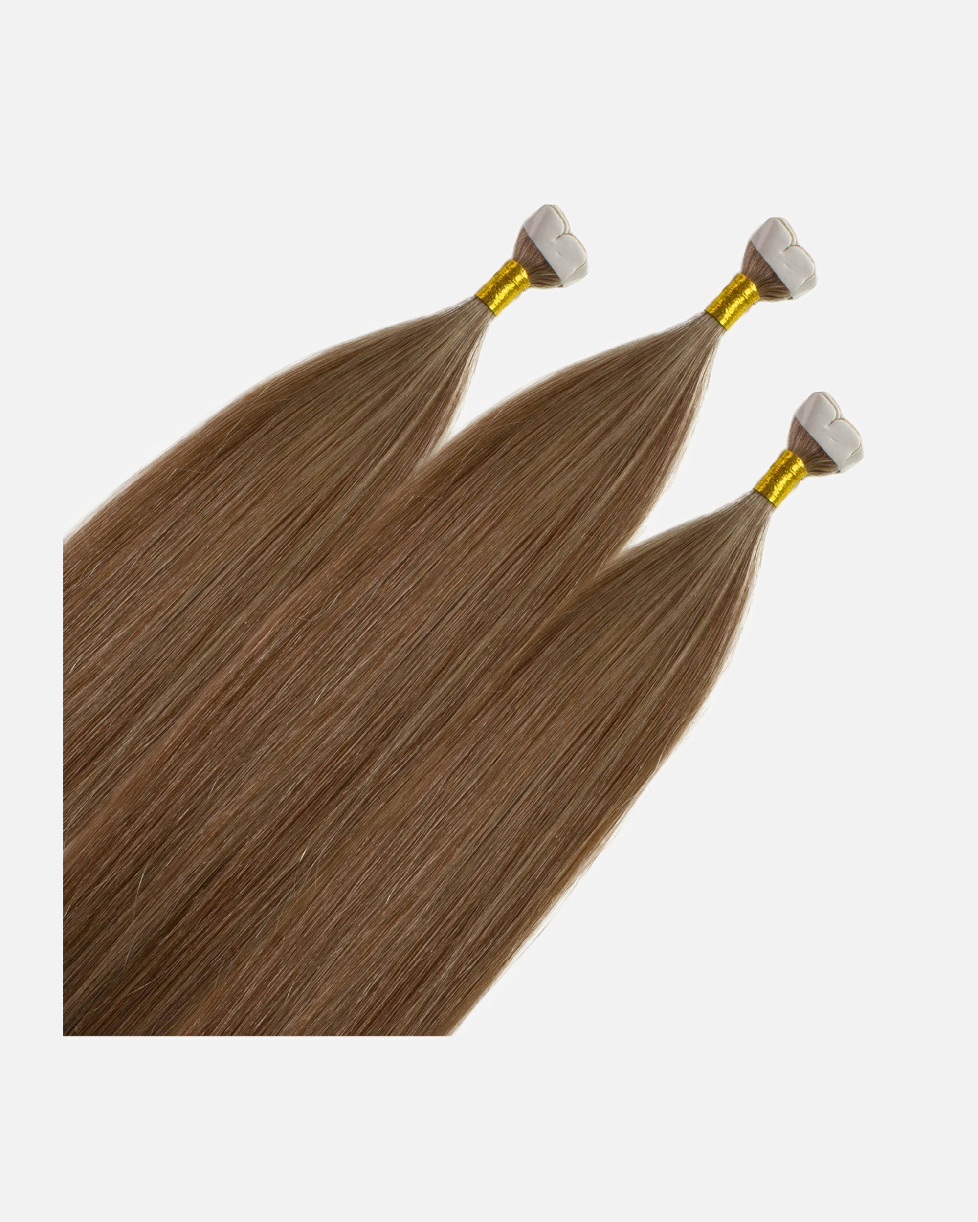 Extensions für Weiblich hair2heart Mini Tape Extensions Premium Echthaar #8/1 Hellblond Asch 40cm