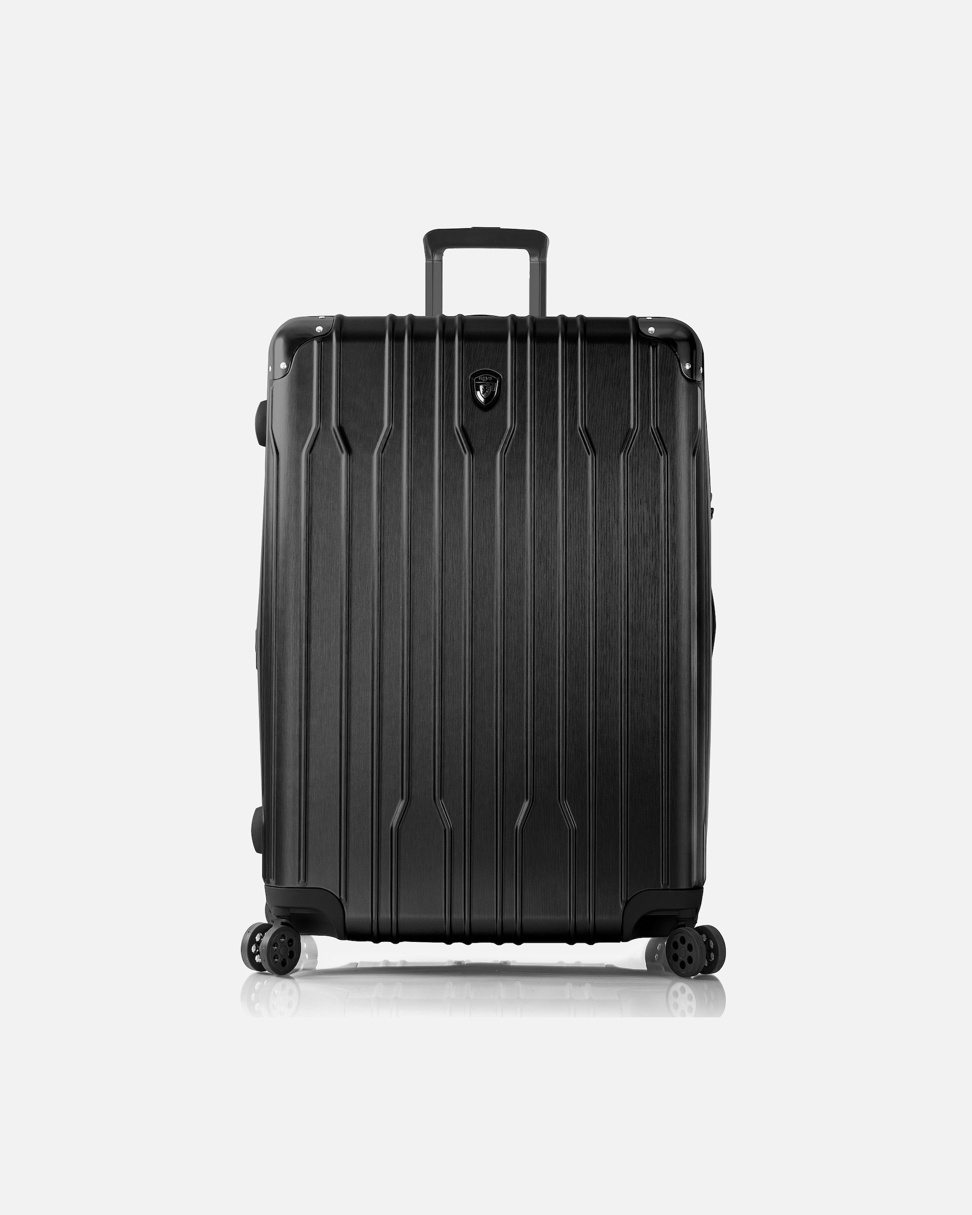 Trolley für Männlich Heys Xtrak 4 Rollen Trolley L 76 cm mit Dehnfalte black