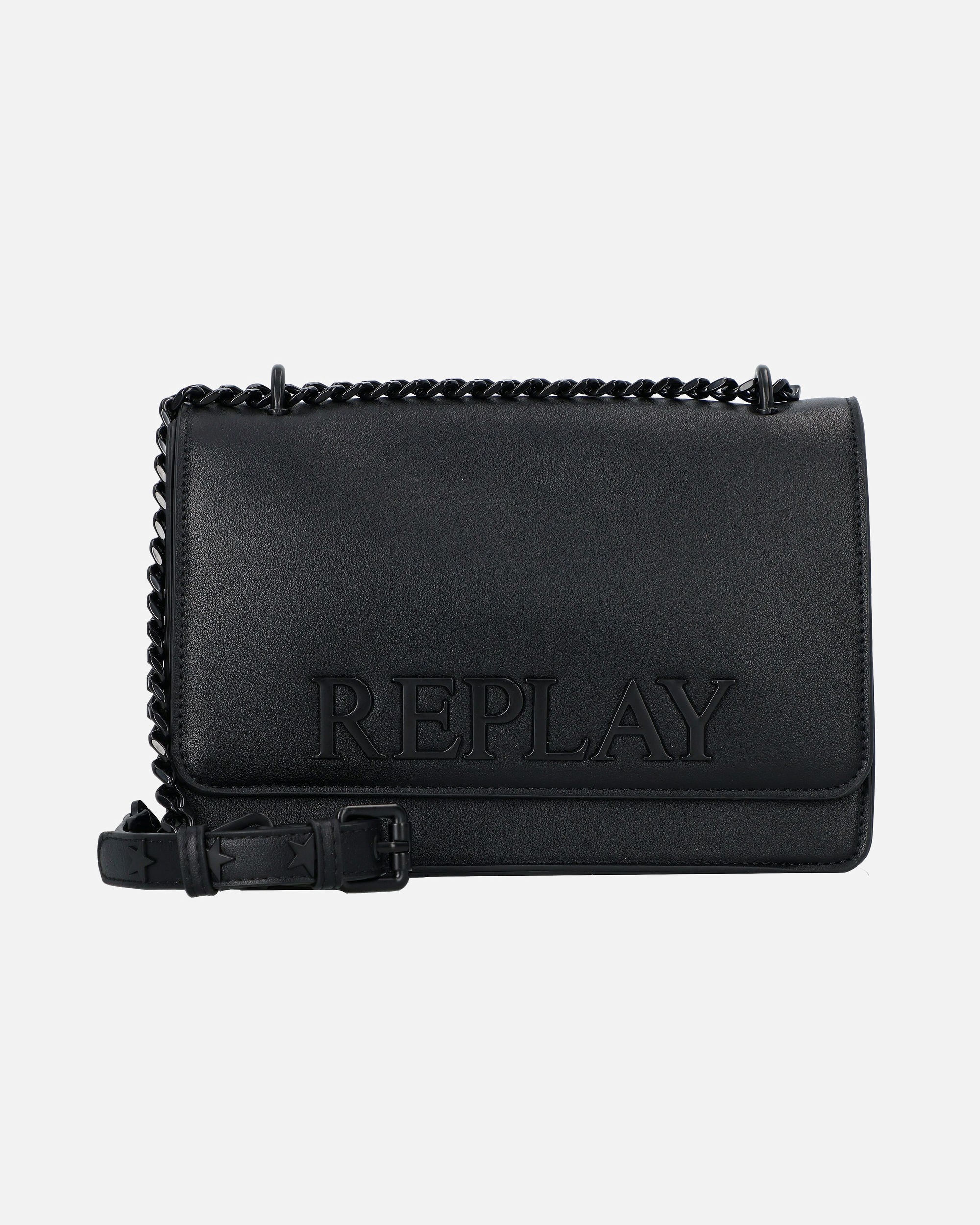 Clutch für Weiblich Replay Umhängetasche granite gray