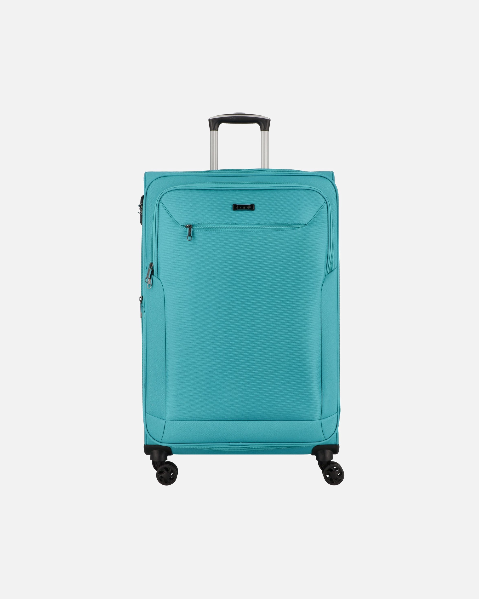 Trolley für Männlich d & n Travel Line 6874 4-Rollen Trolley 76 cm petrol