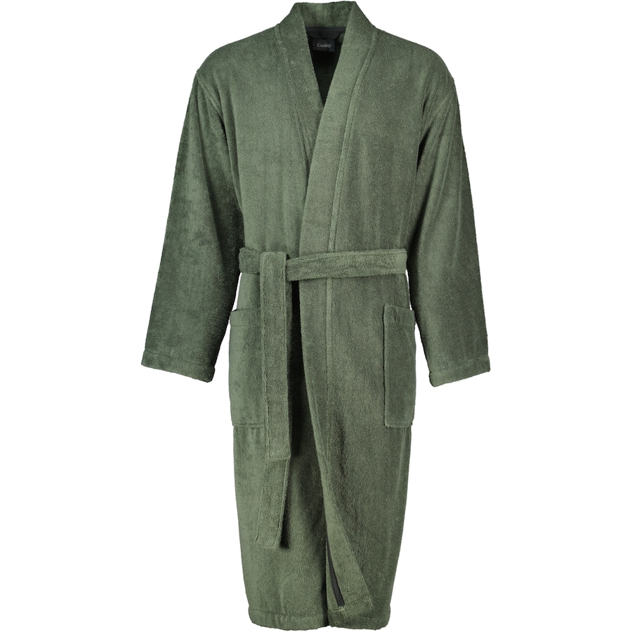 Cawö Bademäntel Herren Kimono Uni 828 field - 47 XXL