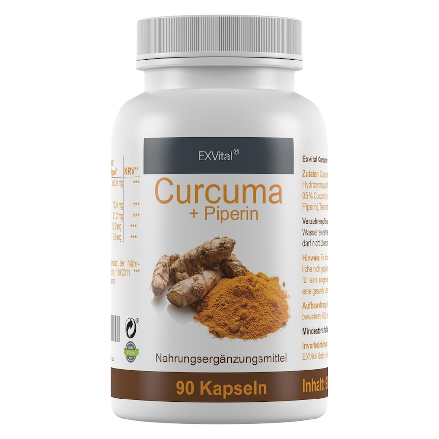 EXVital Curcuma Kapseln + Piperin - Curcumin hochdosiert 72 g