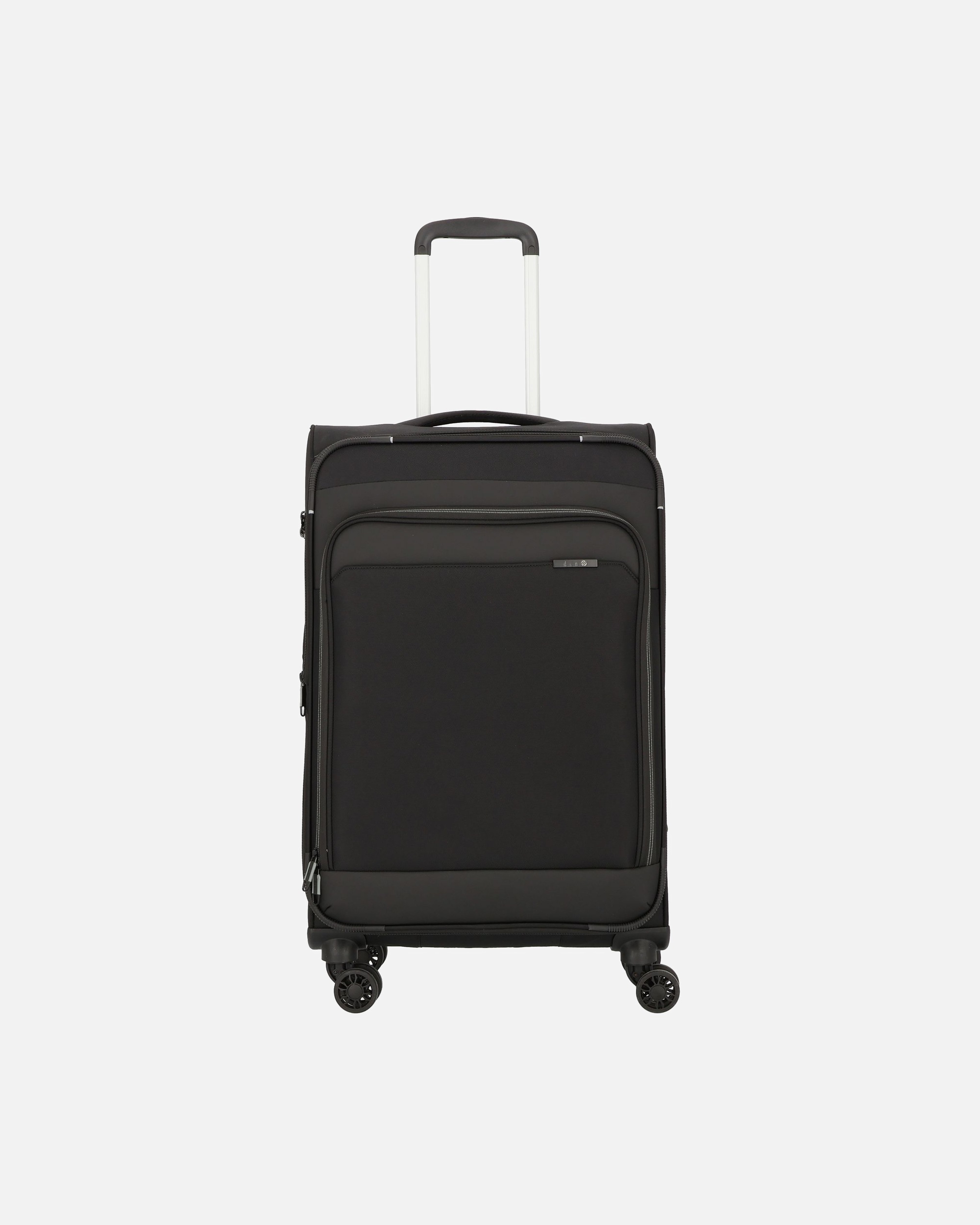 Koffer für Männlich d & n Travel Line 9504 4 Rollen Trolley M 67 cm mit Dehnfalte black
