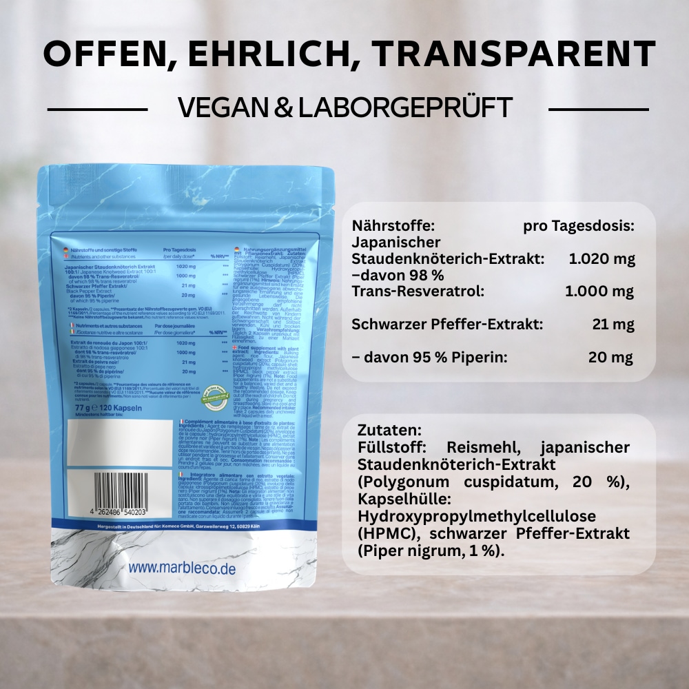 2er Pack marble Resveratrol