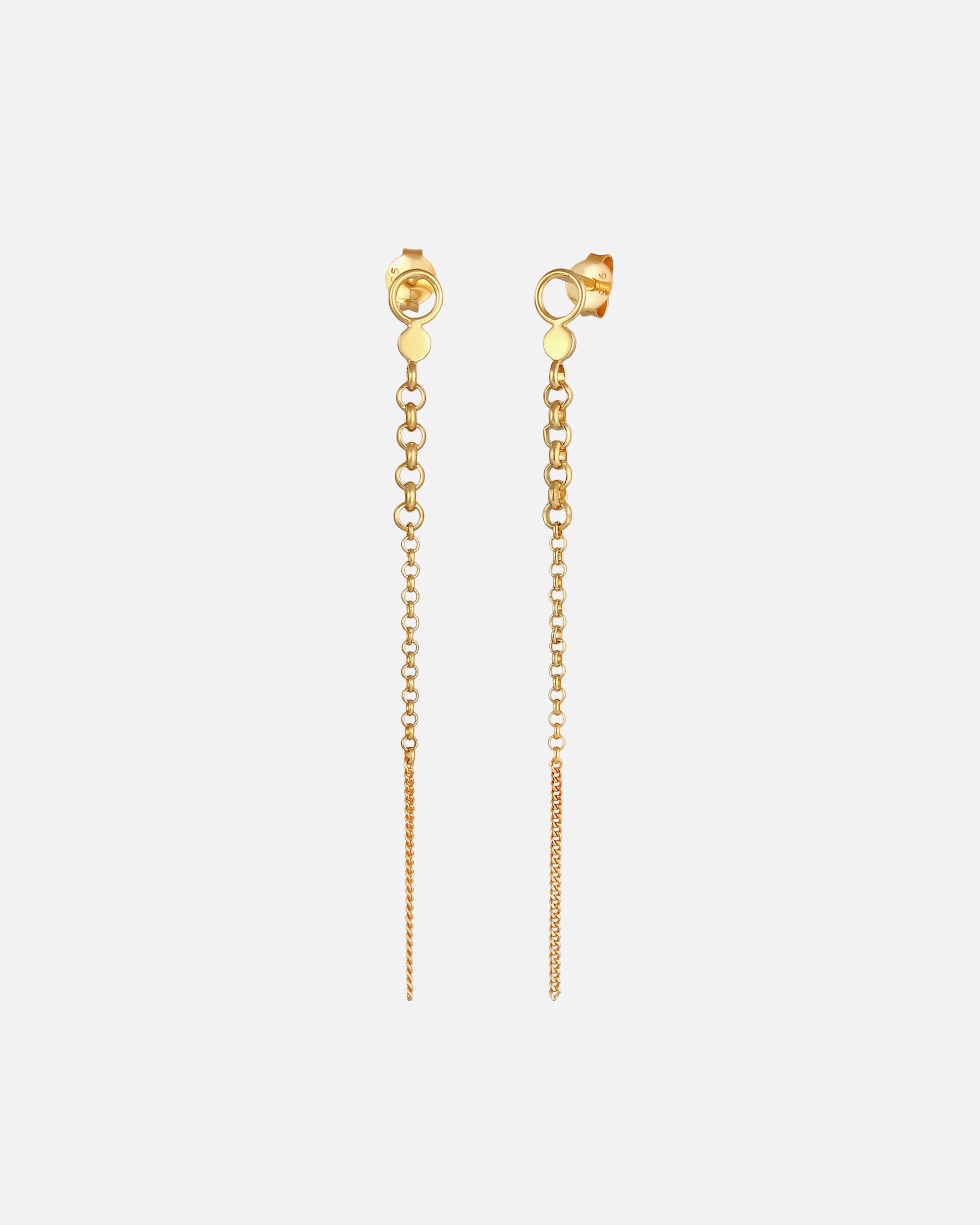 Ohrringe für Weiblich Elli Stecker Erbskette Plättchen Rund Trend 925 Silber OneSize