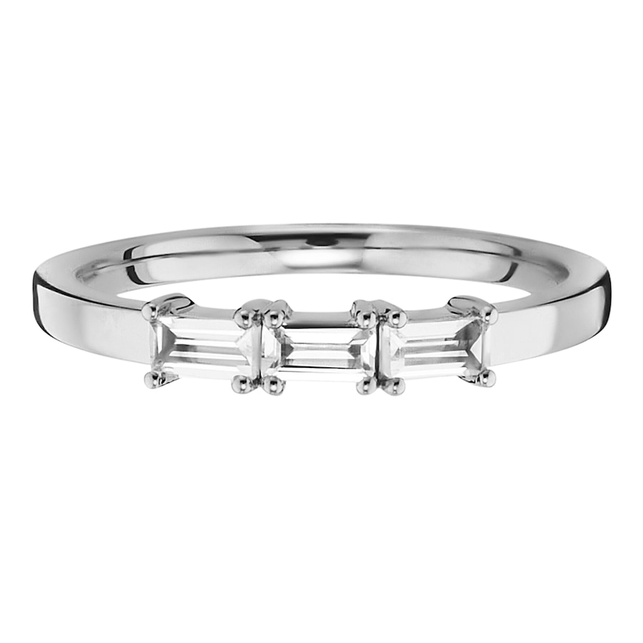 caï Ring 925/- Sterling Silber Weißtopas weiß 0,381 058 (18,5) Damen