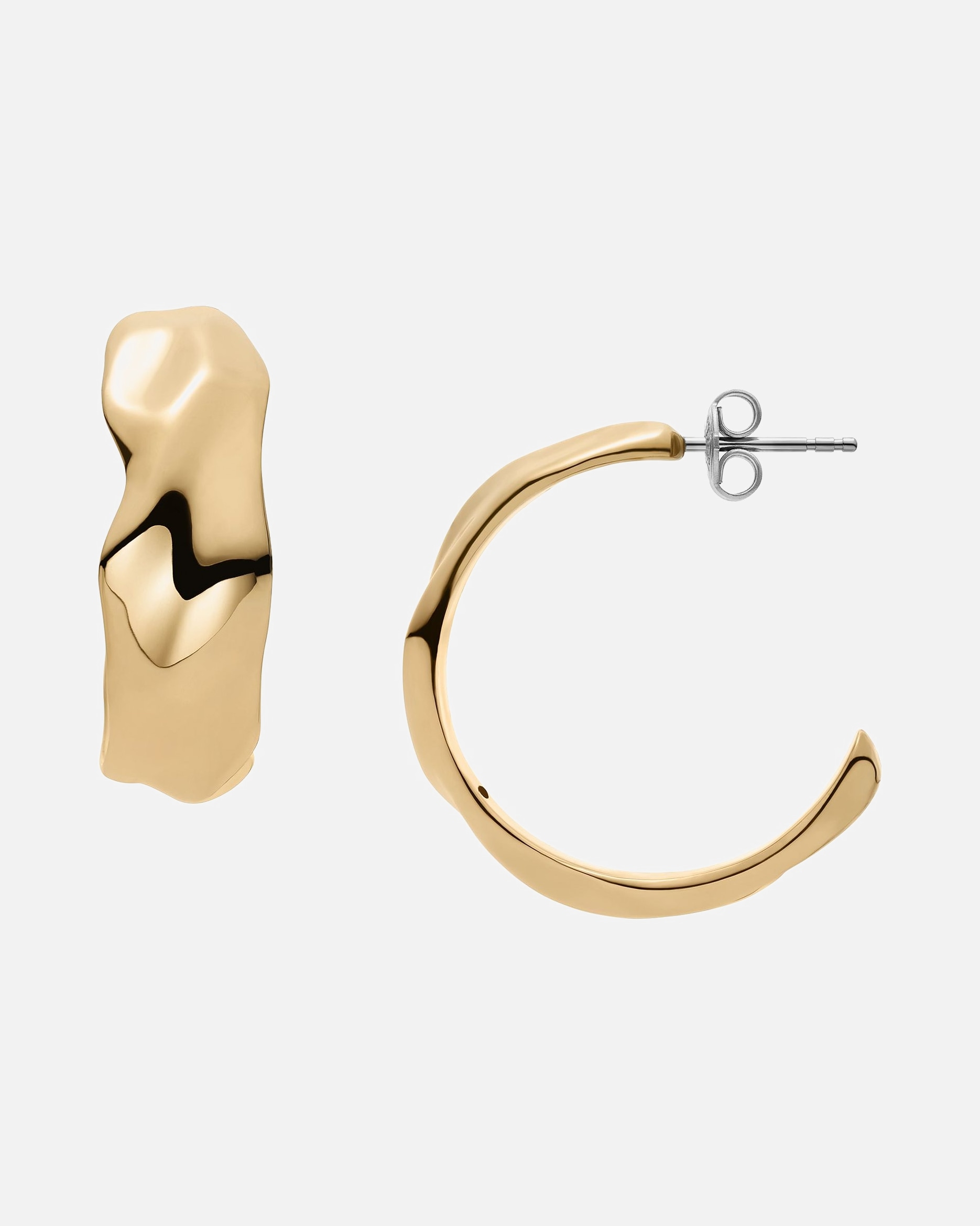 Ohrringe für Weiblich Skagen Creolen Edelstahl gold