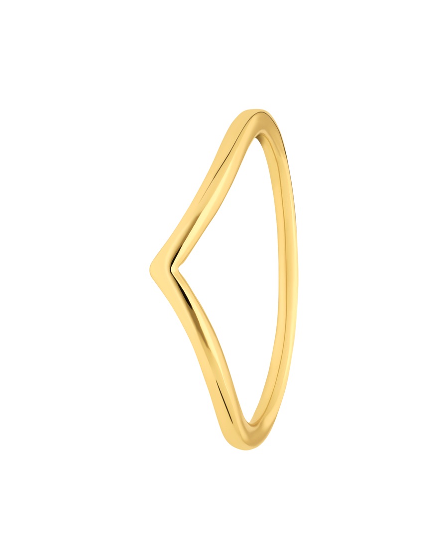 Lucardi Ringe 925 Silber Gold - 49mm Damen