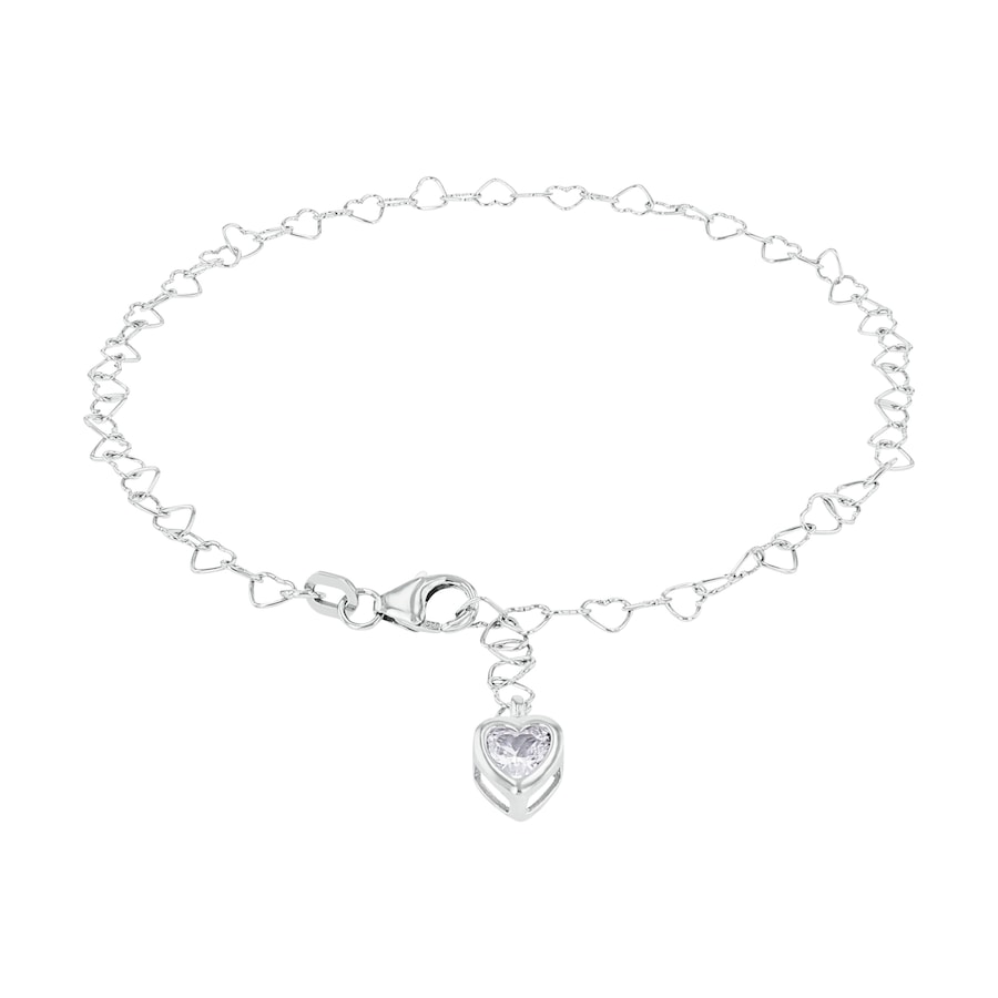 amor Fußkette Silber Damen