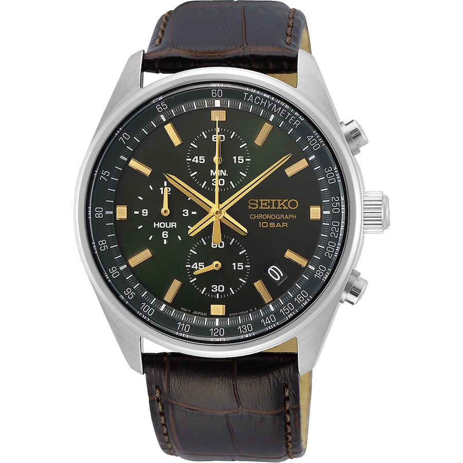 Seiko Herren-Uhren Analog Quarz One Size Leder 88059131 Herren