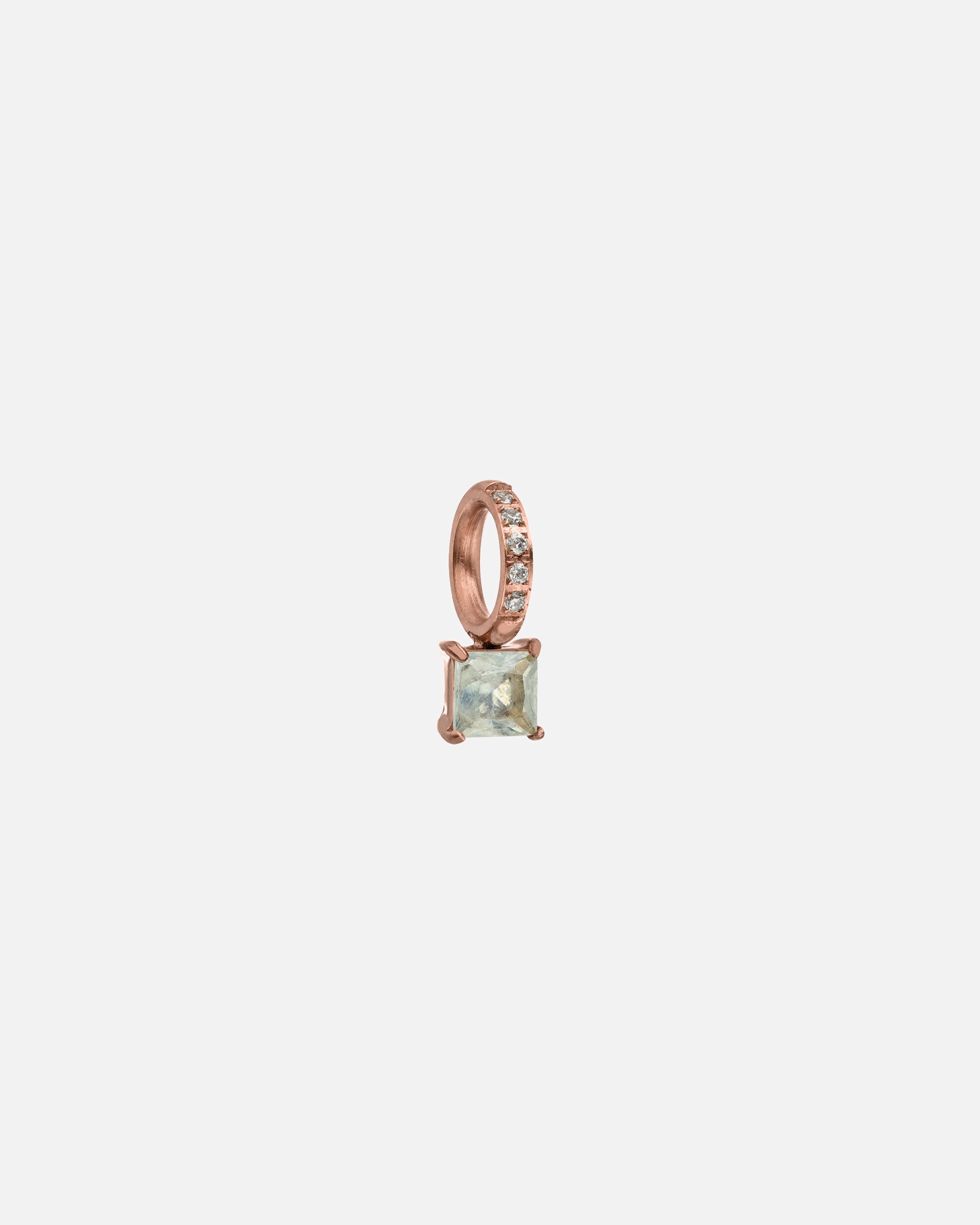 Schmuckanhänger für Unisex Purelei Geburtsstein März Aquamarin Charm 100% Edelstahl Rosegold