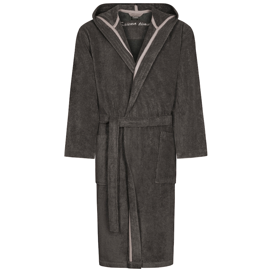 Cawö Bademäntel Herren Kapuze Sauna Time 833 basalt - 77 S