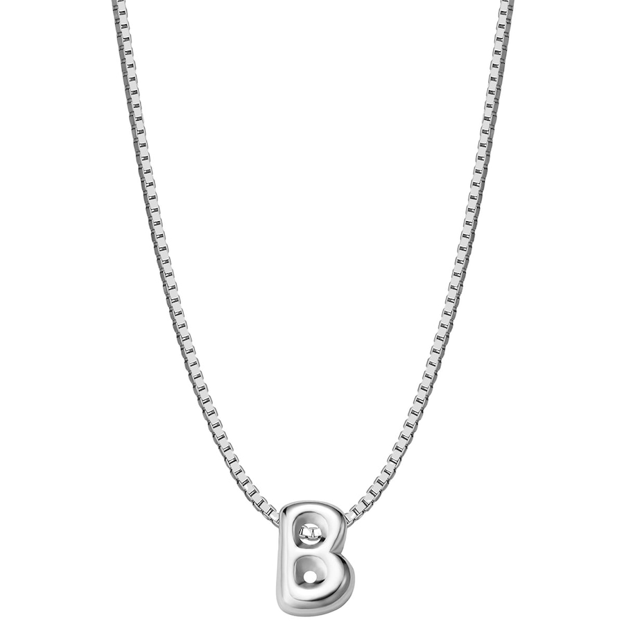 Glanzstücke München Halskette Buchstabe B aus Sterling Silber in silber 40,0 cm Basiskette + 5,0 Verlängerung Damen