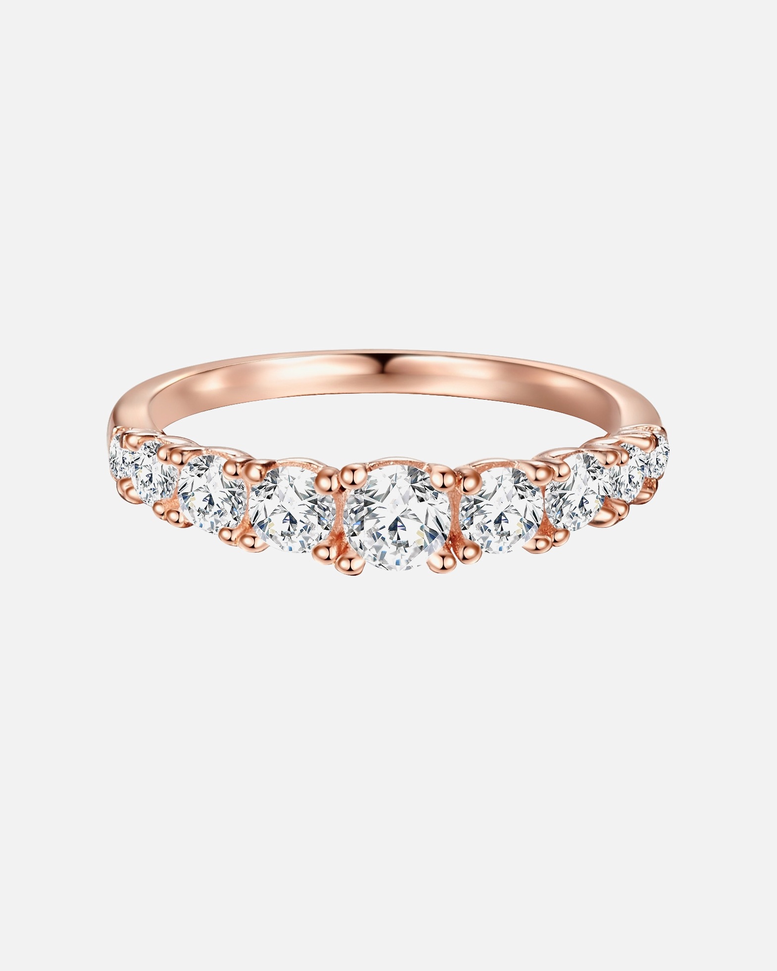 Ring für Weiblich Trilani Ring aus Sterling Silber in roségold mit Zirkonia 47
