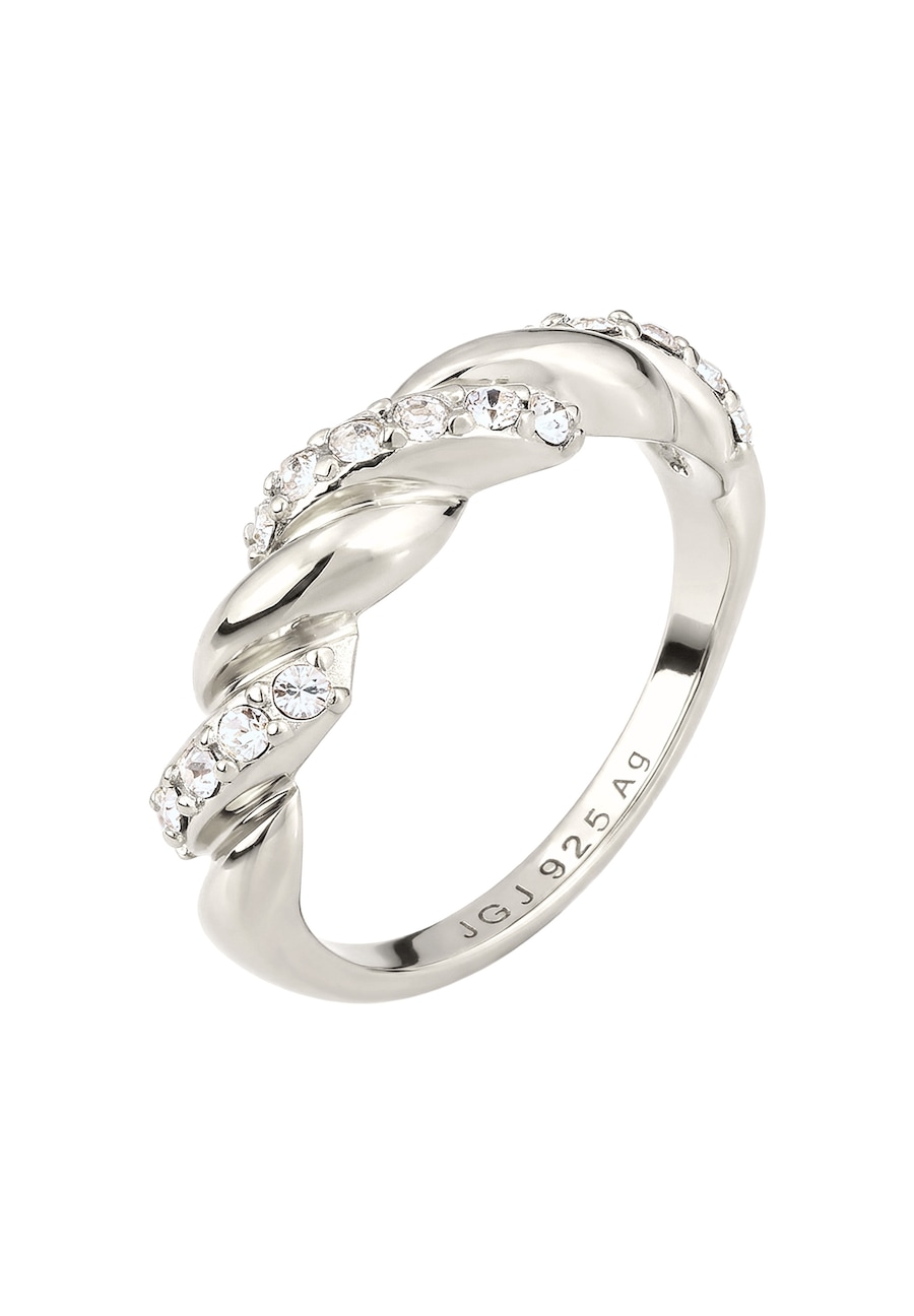 Elli Twisted Look mit Kristallen von Swarovski 925 Sterling Silber 54 Damen
