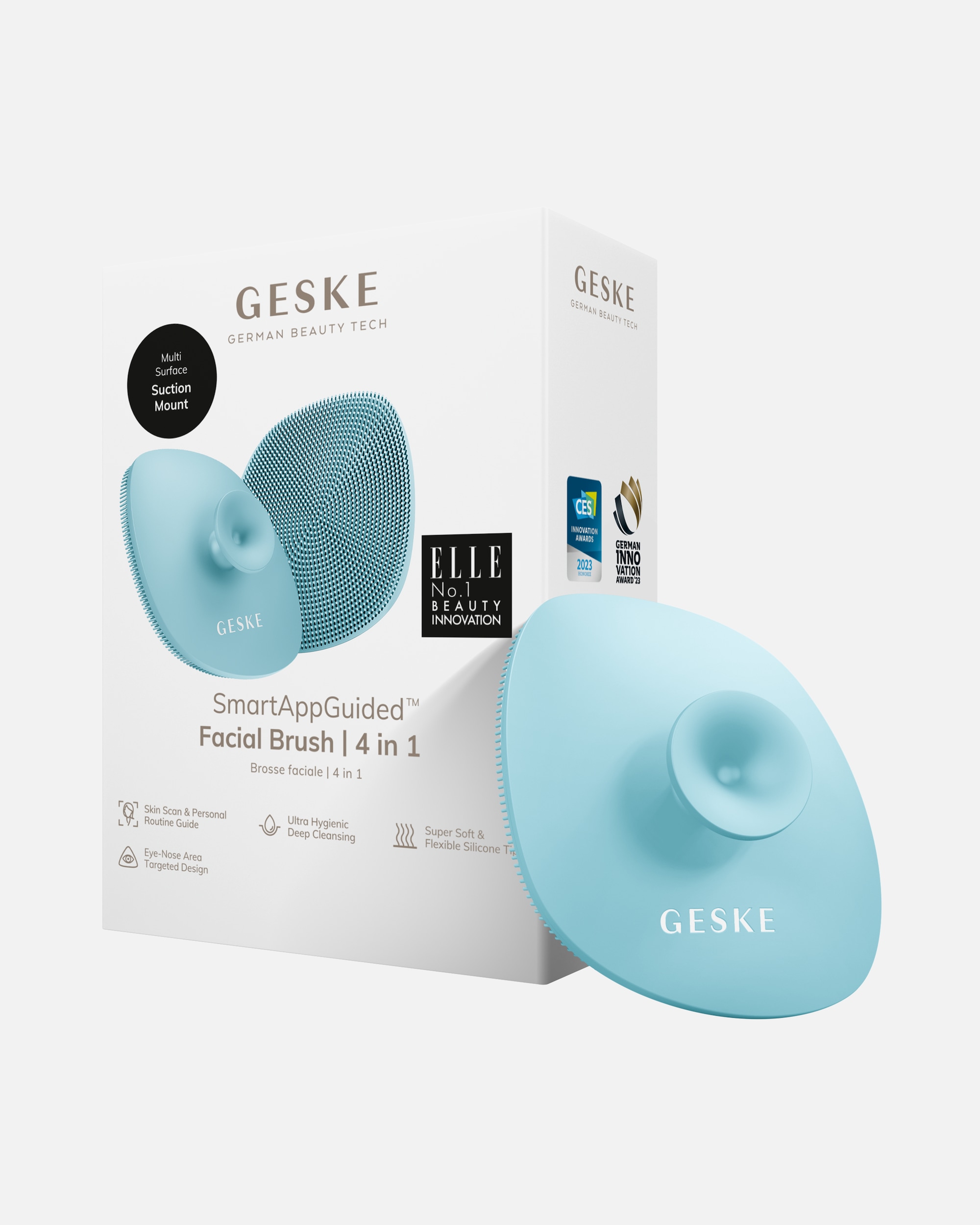 Reinigungsinstrument für Unisex Geske SmartAppGuided™ Facial Brush | 4 in 1 Turquoise
