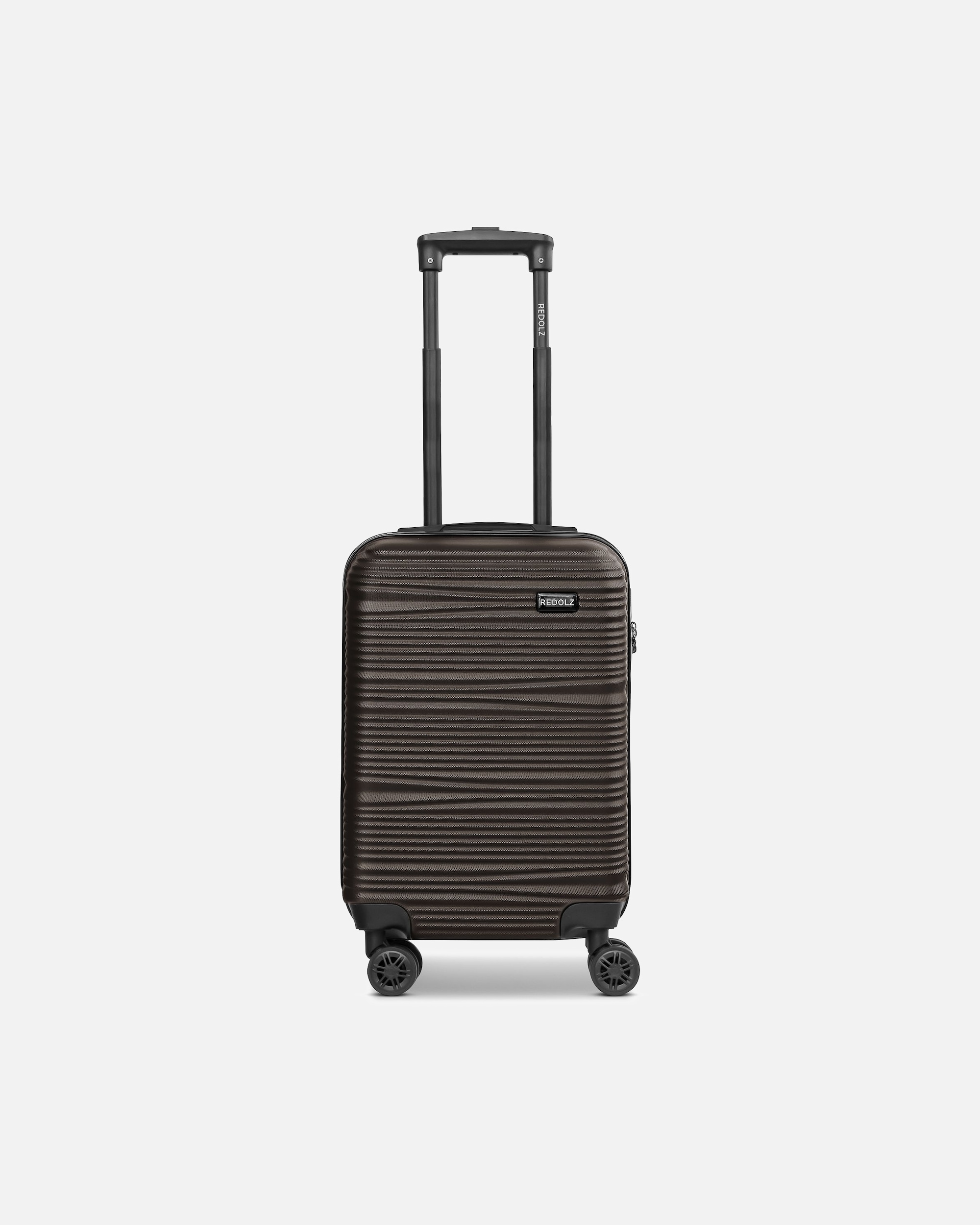 Handgepäckkoffer für Männlich Redolz Essentials 16 CABIN 4-Rollen Kabinentrolley 55 cm slim coffee