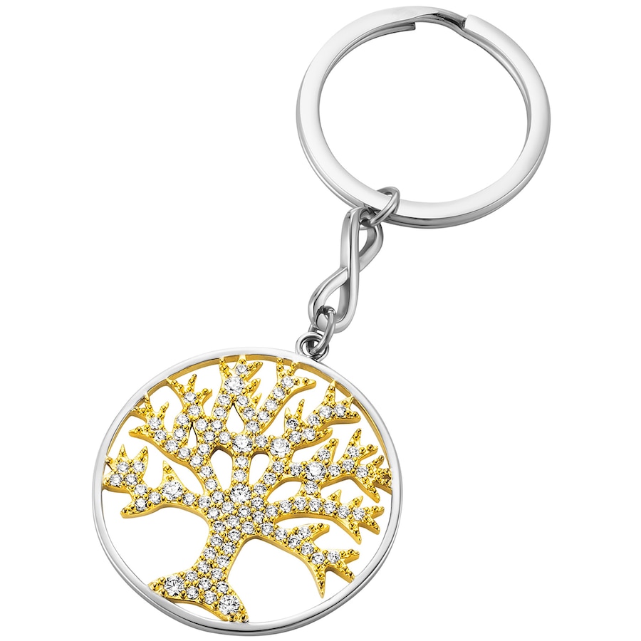 Julie Julsen Schlüsselanhänger 925/- Sterling Silber Zirkonia weiß cm