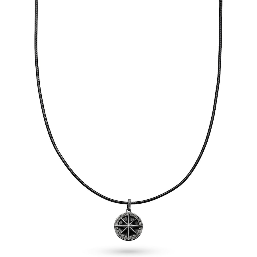 s.Oliver Kette Edelstahl, Leder One Size Herren