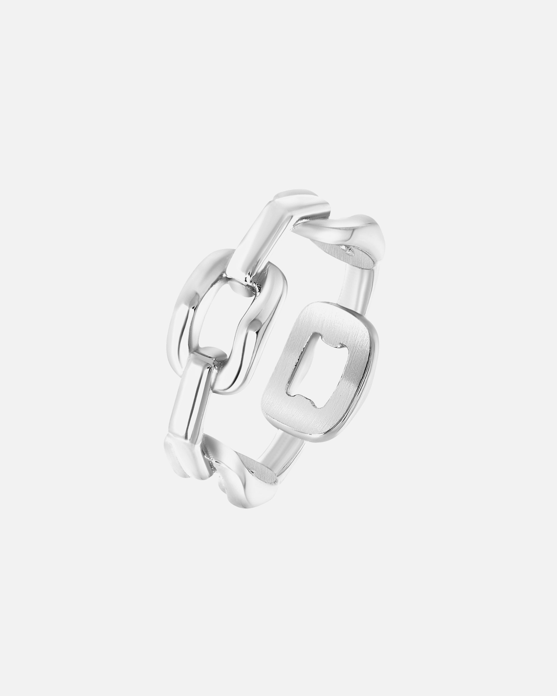 Ring für Weiblich Lucardi Ringe 'Iva' Stahl Silber - 50mm