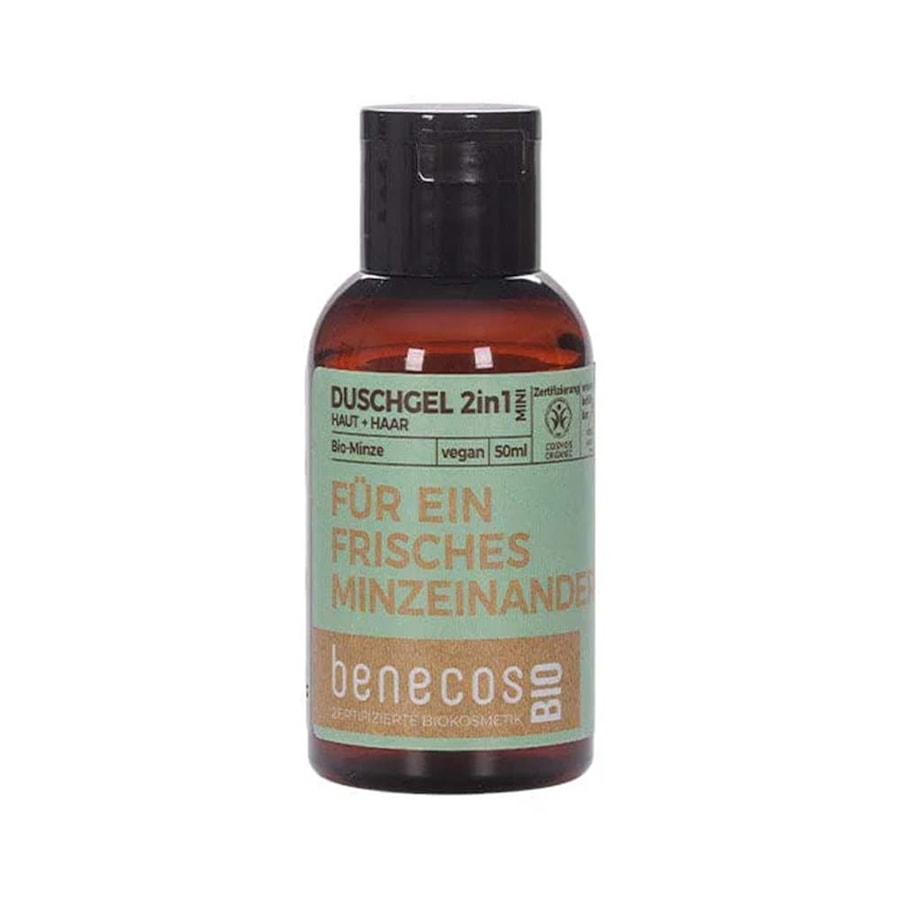 benecos Minze - Duschgel 2in1 Haut & Haar Mini 50 ml