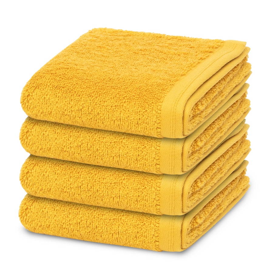 Vossen Vegan Life 4er Set Gästetuch Salamander Gold