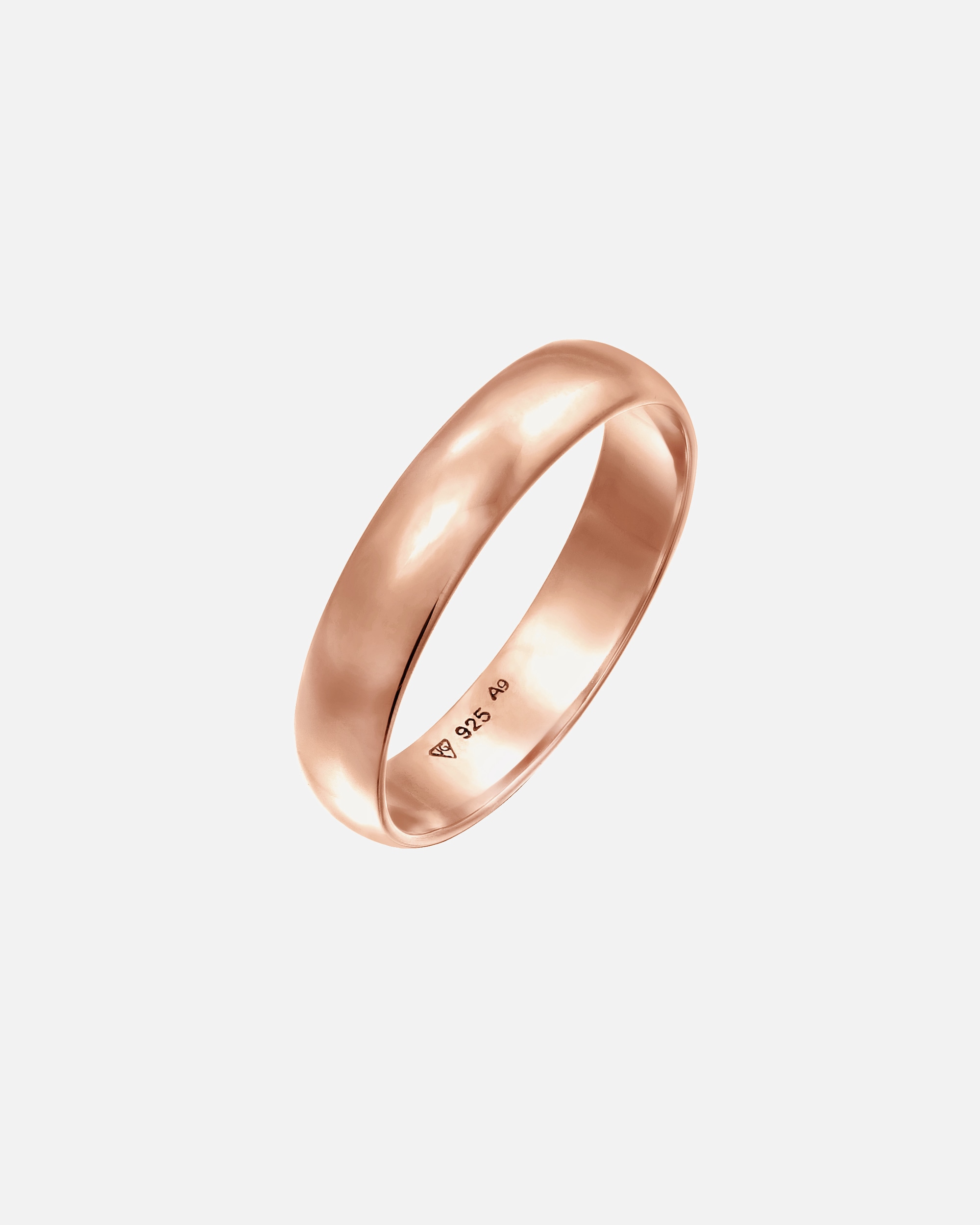 Ring für Weiblich Elli Basic Bandring Casual Look 925 Sterling Silber 54