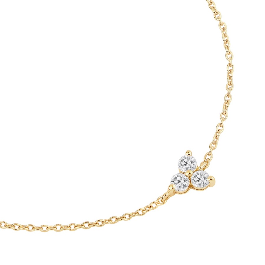 Glanzstücke München Armband aus Sterling Silber in gelbgold mit Topas 17,0 cm Basislänge + 3,0 Verlängerung Damen