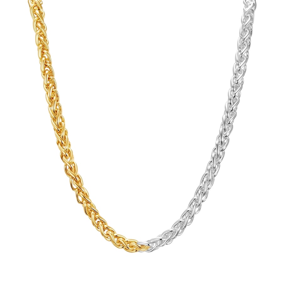 Lulu & Jane Halskette Metall-Legierung in Silber/Roségold 43,0 cm Basiskette + 5,0 Verlängerung Damen