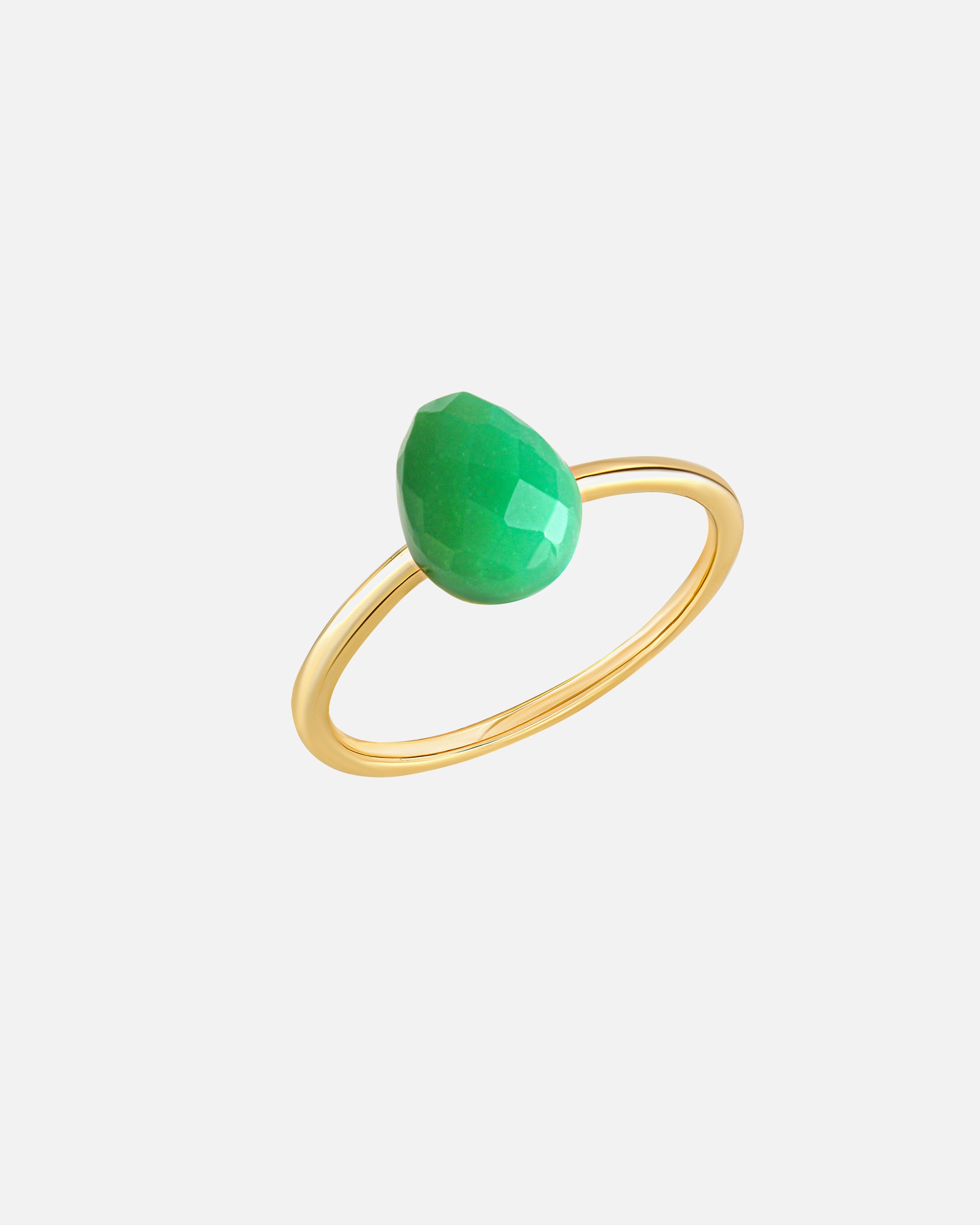 Ring für Weiblich Jamelli Ring 925/- Sterling Silber Chrysopras grün 1,44ct. 052 (16,6)