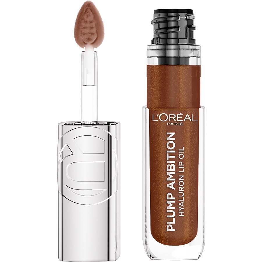 L’Oréal Paris Plump Ambition Hyaluron Lip Oil 510 Le Nuit Sparkle 5 ml Rosegold Damen