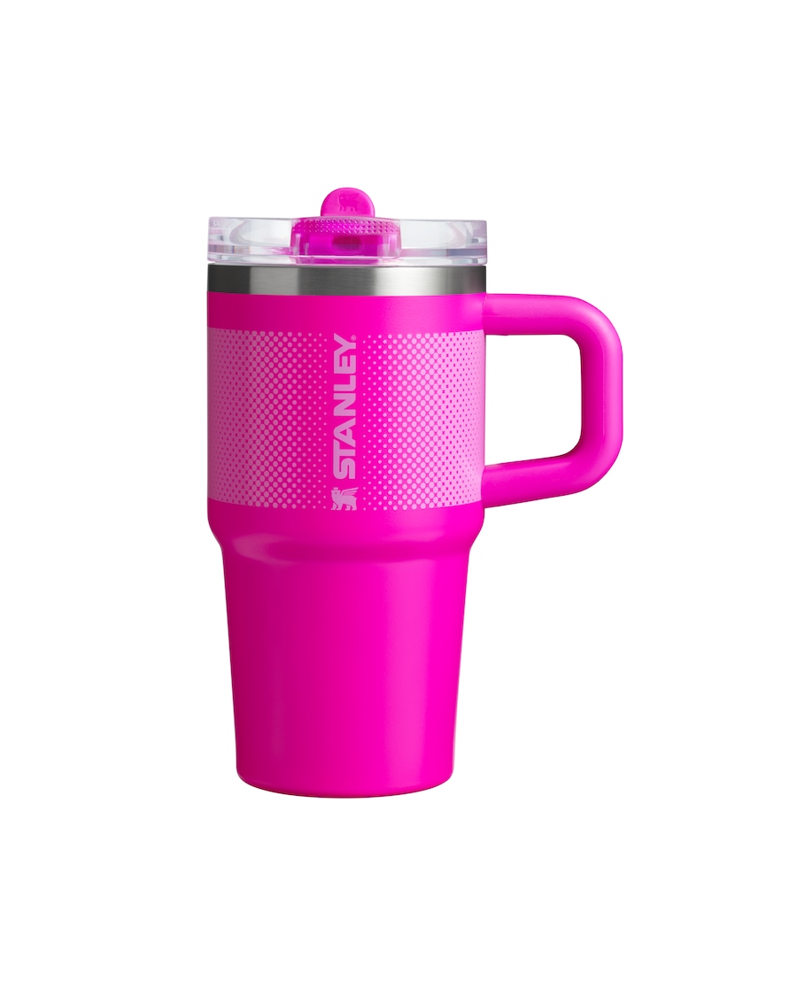 Stanley 1913 Thermobecher - 0,59L QUENCHER PROTOUR FLIP STRAW TUMBLER Violet Blossom Fade Grau