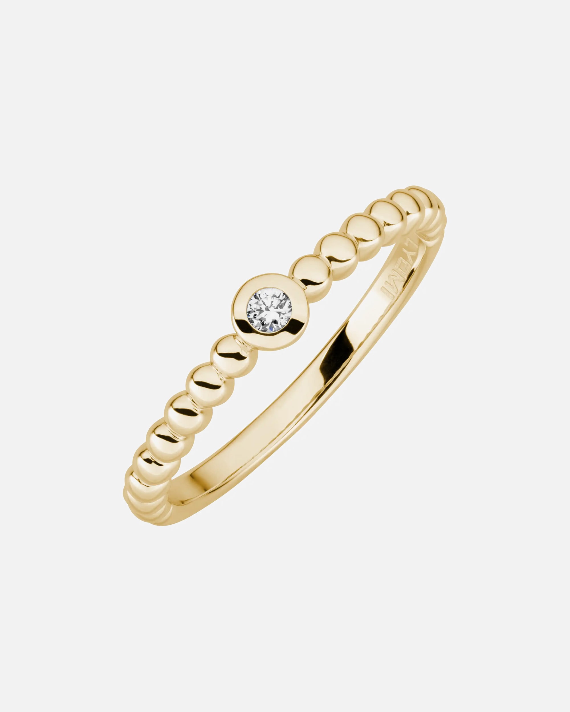 Ring für Weiblich Lyomi Default Brand Line Ring 585/- Gold Diamant Lab Grown weiß 0,04ct. 058 (18,5)