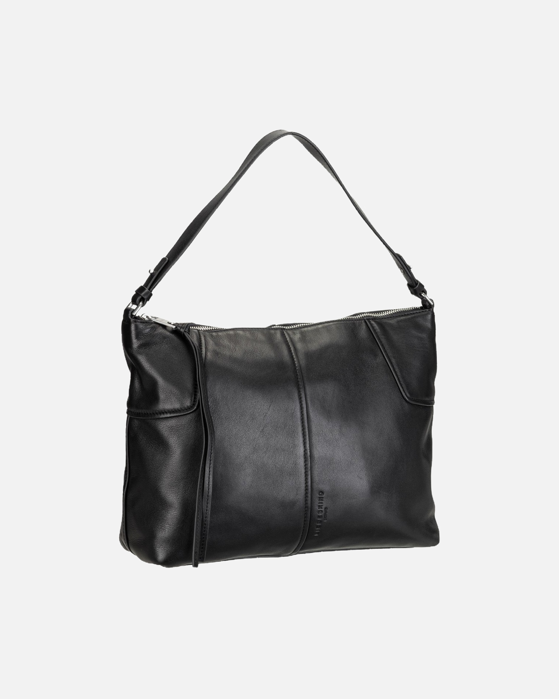Handtasche für Weiblich Liebeskind Handtasche Mila Hobo M Sheep Natural Black