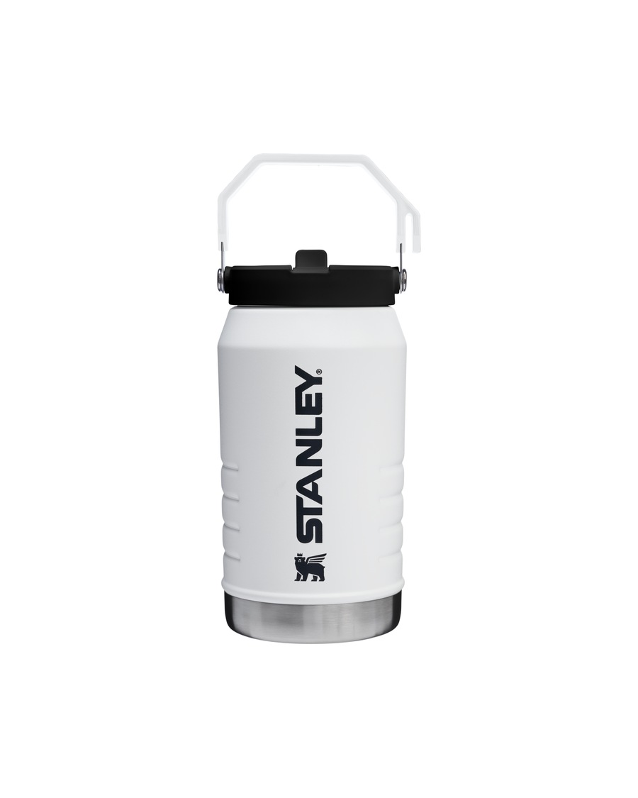 Stanley 1913 Isolierflasche - 1,90L ICEFLOW FLIP STRAW JUG 2.0 Chalk Weiss