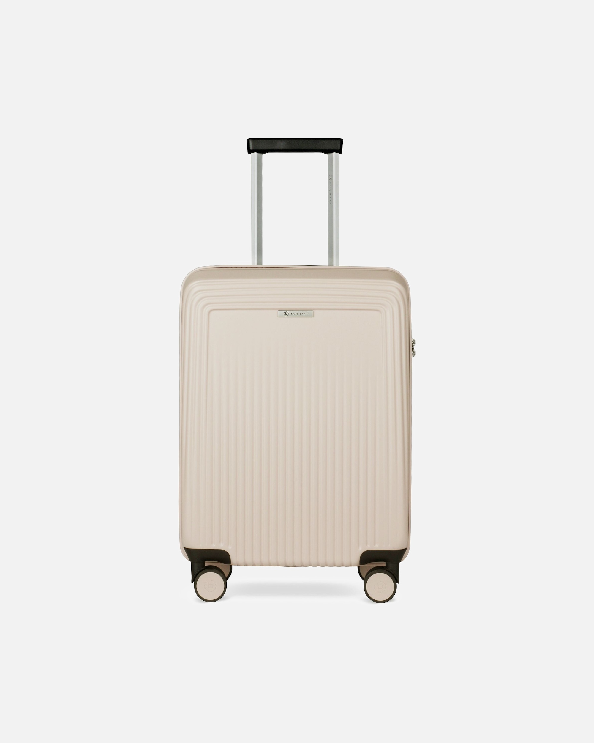 Handgepäckkoffer für Männlich Bugatti Linea 4 Rollen Kabinentrolley S 55 cm beige