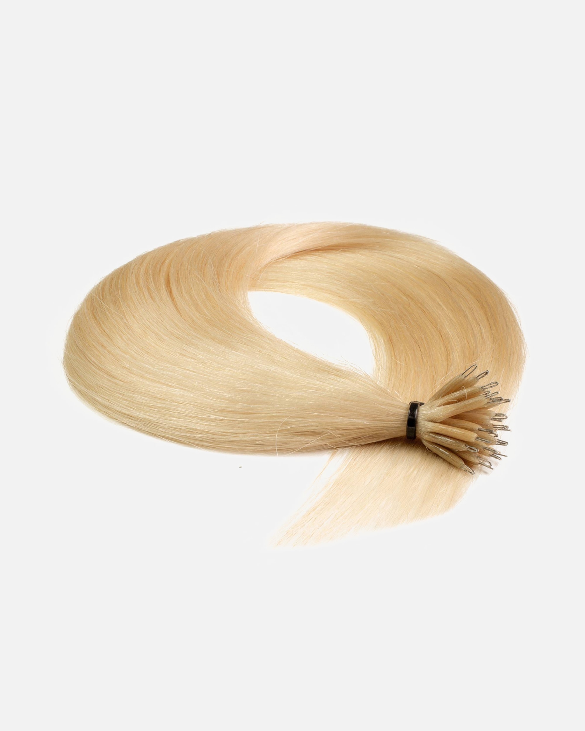 Extensions für Weiblich hair2heart Nanoring Extensions Premium Echthaar #9/0 Lichtblond 1g 50cm