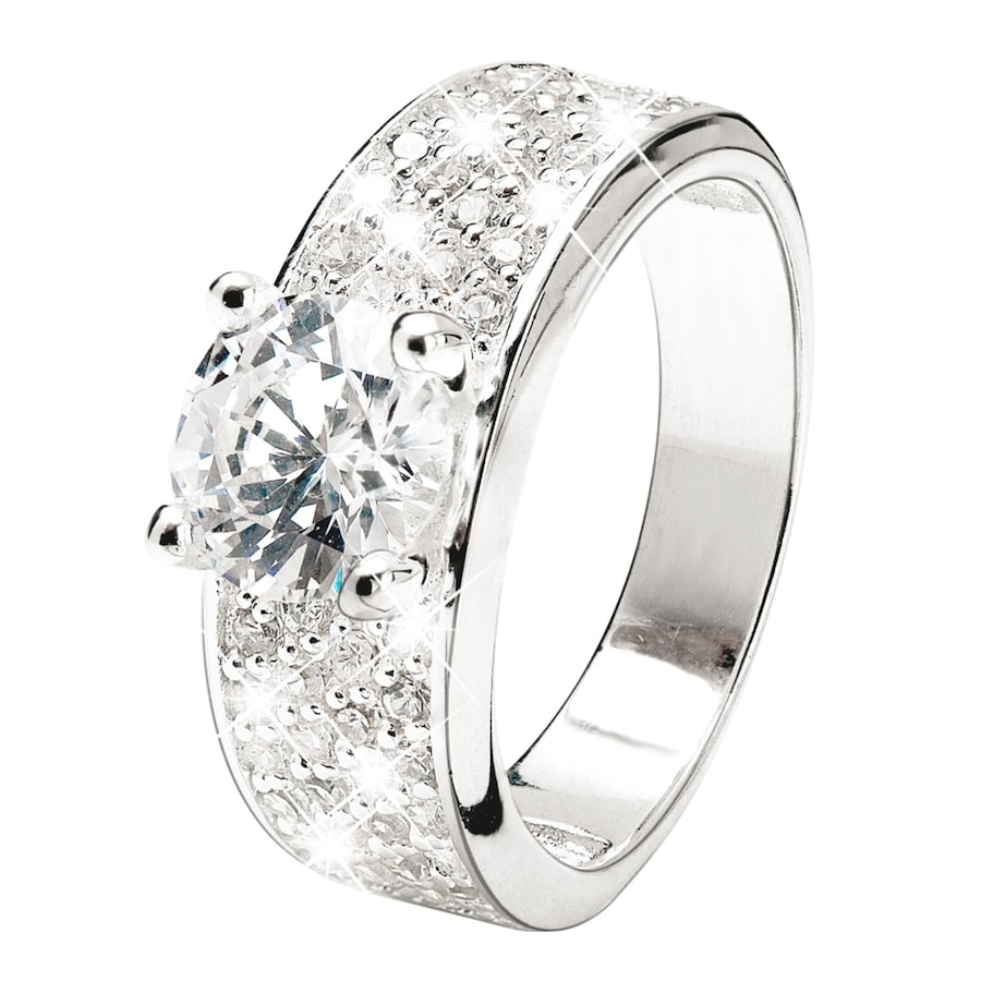 Lucardi Ringe 925 Silber - silbern 49mm Damen