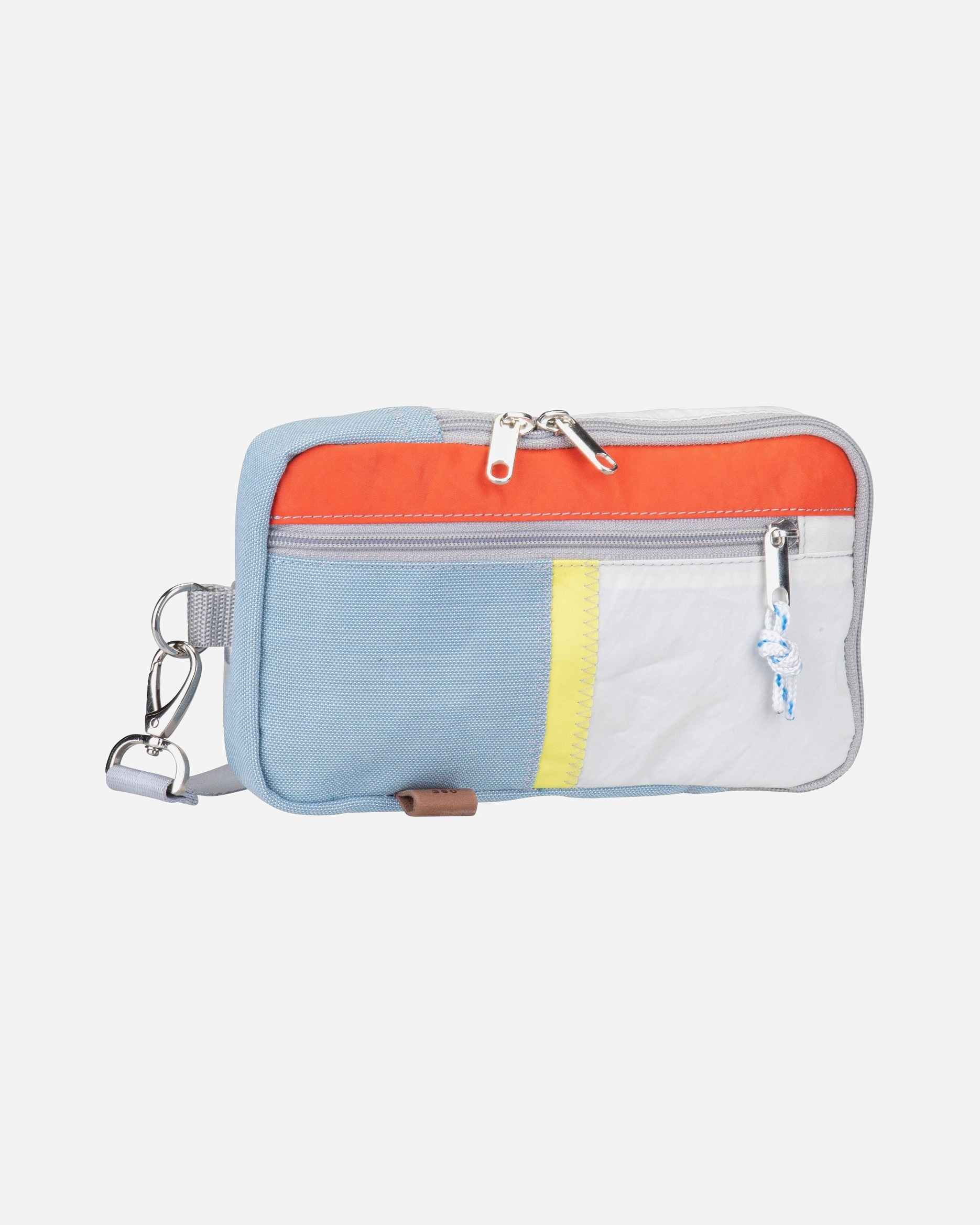 Bauchtasche für Unisex 360Grad Gürteltasche Nautik Weel-Weiß/Hellblau/Orange/Gelb