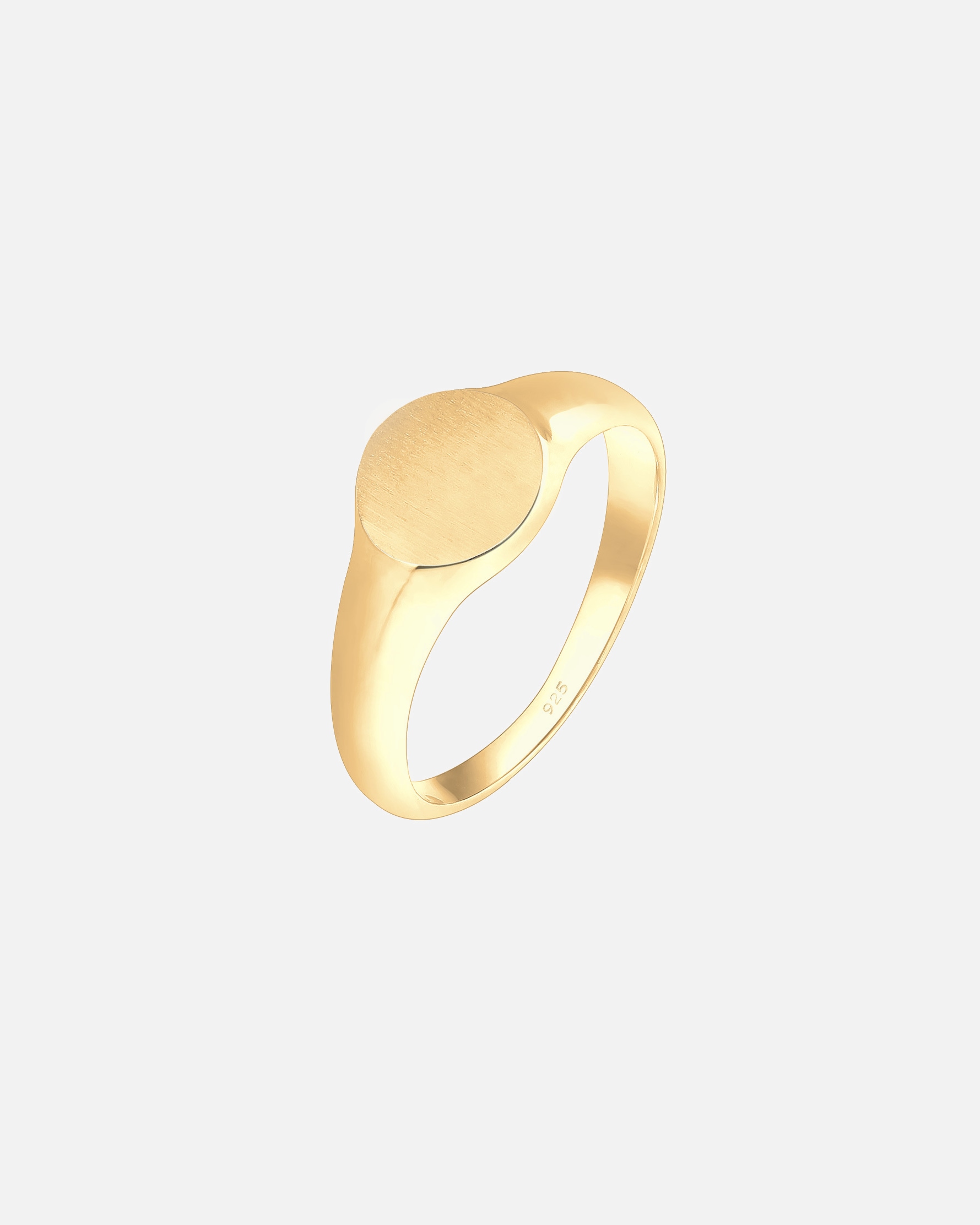 Ring für Weiblich Elli Siegelring Royal Matt Geo Basic Trend 925 Silber 50