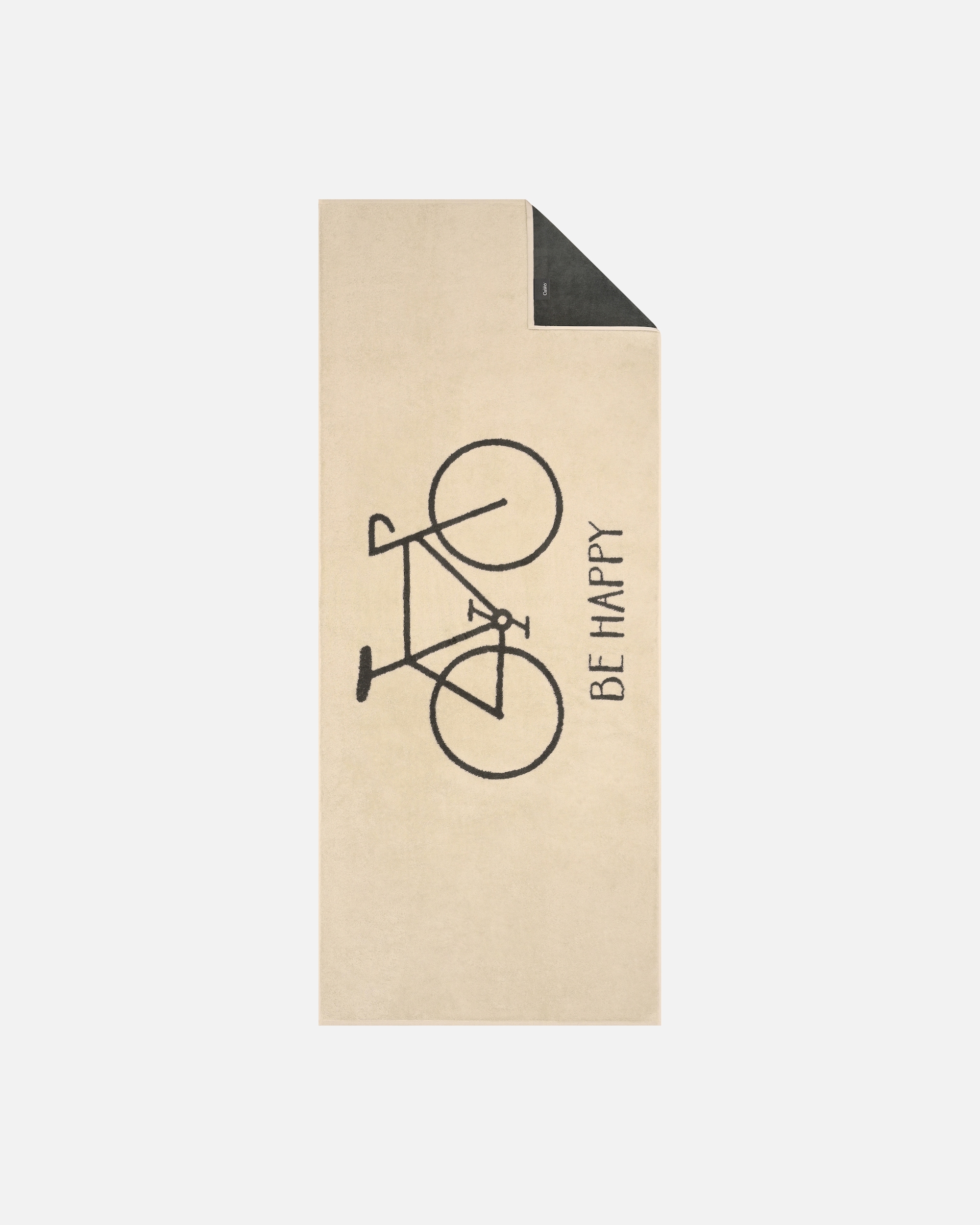 Handtuch für Unisex Cawö Cawö Saunatücher Postcard Towels TRAVEL Bicycle 6287 beige - 37 Saunatuch 70x180 cm