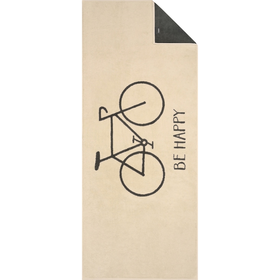 Cawö Saunatücher Postcard Towels TRAVEL Bicycle 6287 beige - 37 Saunatuch 70x180 cm