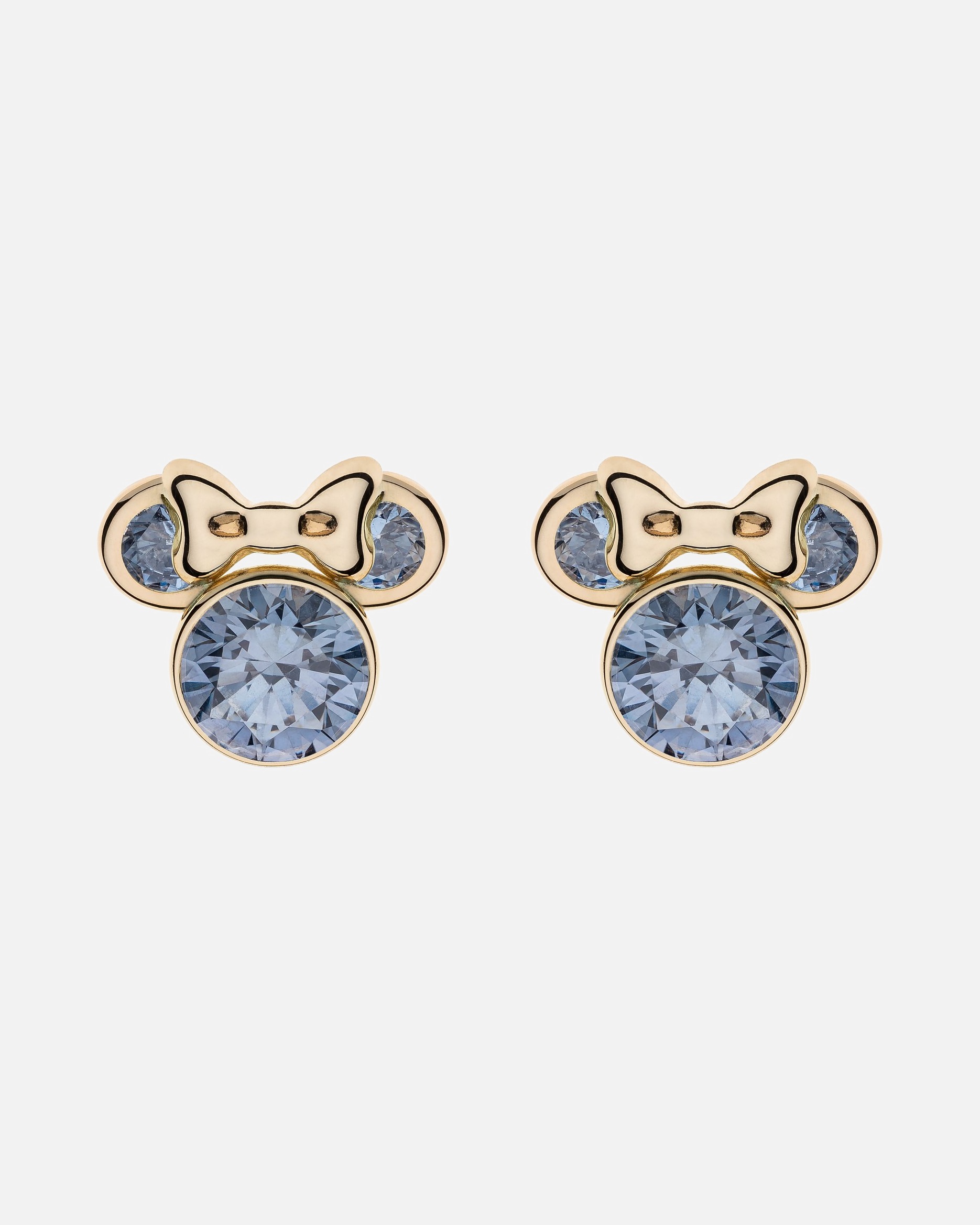 Ohrringe für Weiblich DISNEY Jewelry Kinderohrring 375er Gelbgold hellblau
