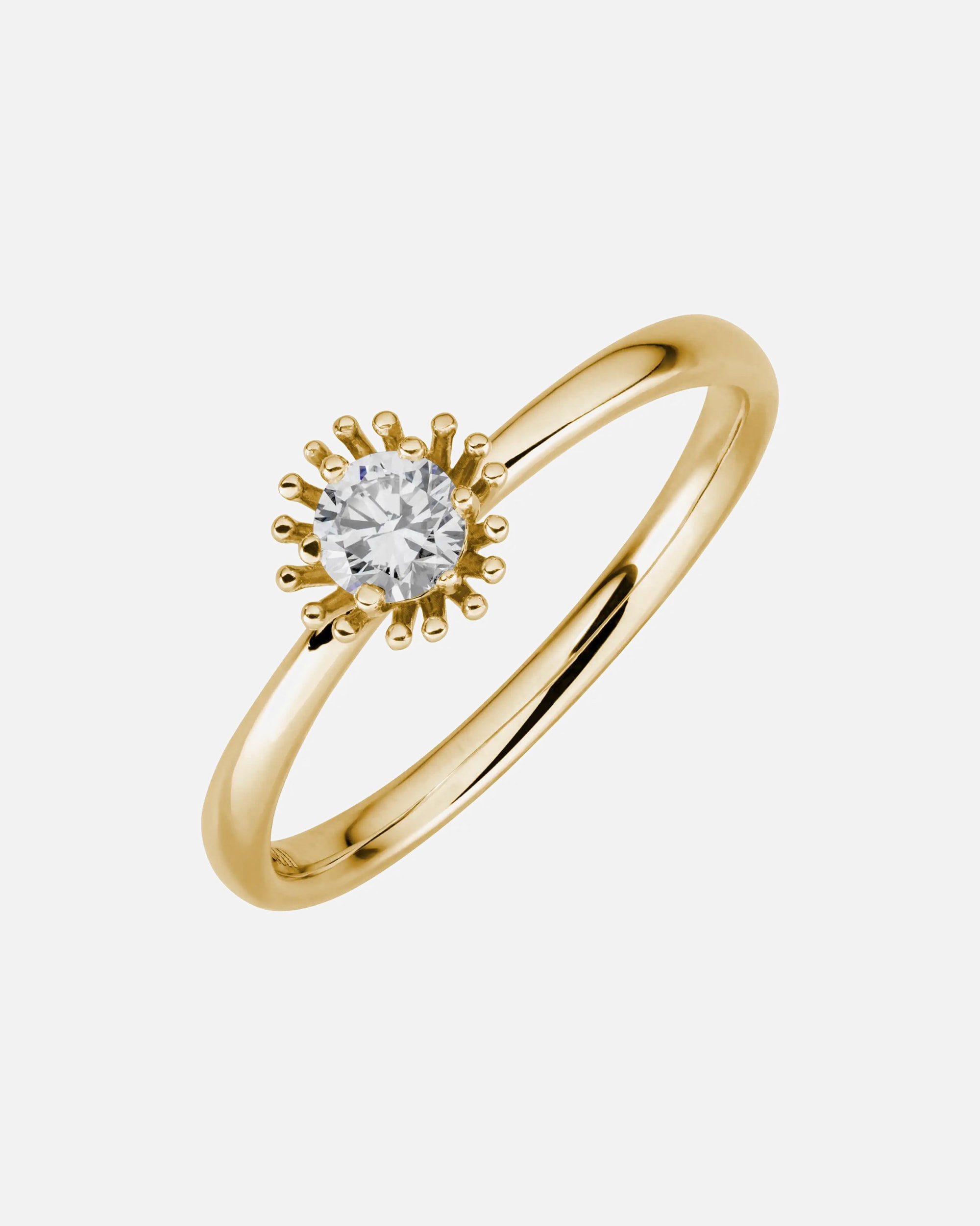 Ring für Weiblich Lyomi Default Brand Line Ring 585/- Gold Diamant Lab Grown weiß 0,25ct. 050 (15,9)