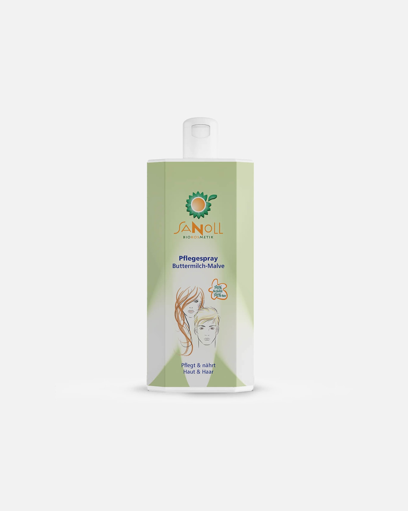 Haarkur für Unisex Sanoll Pflegespray - Buttermilch Malve Nachfüller 1 l