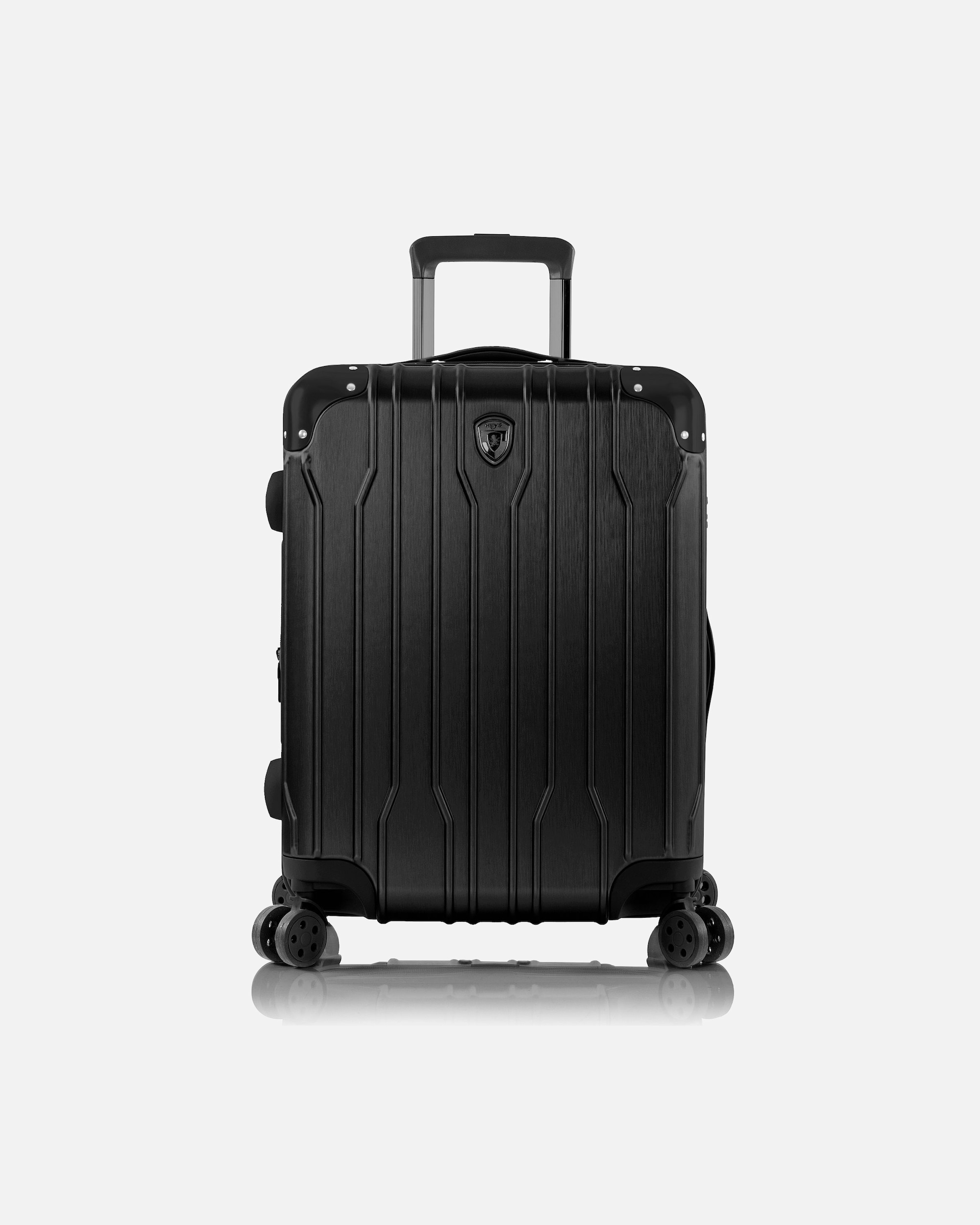 Handgepäckkoffer für Männlich Heys Xtrak 4 Rollen Kabinentrolley S 55 cm mit Dehnfalte black