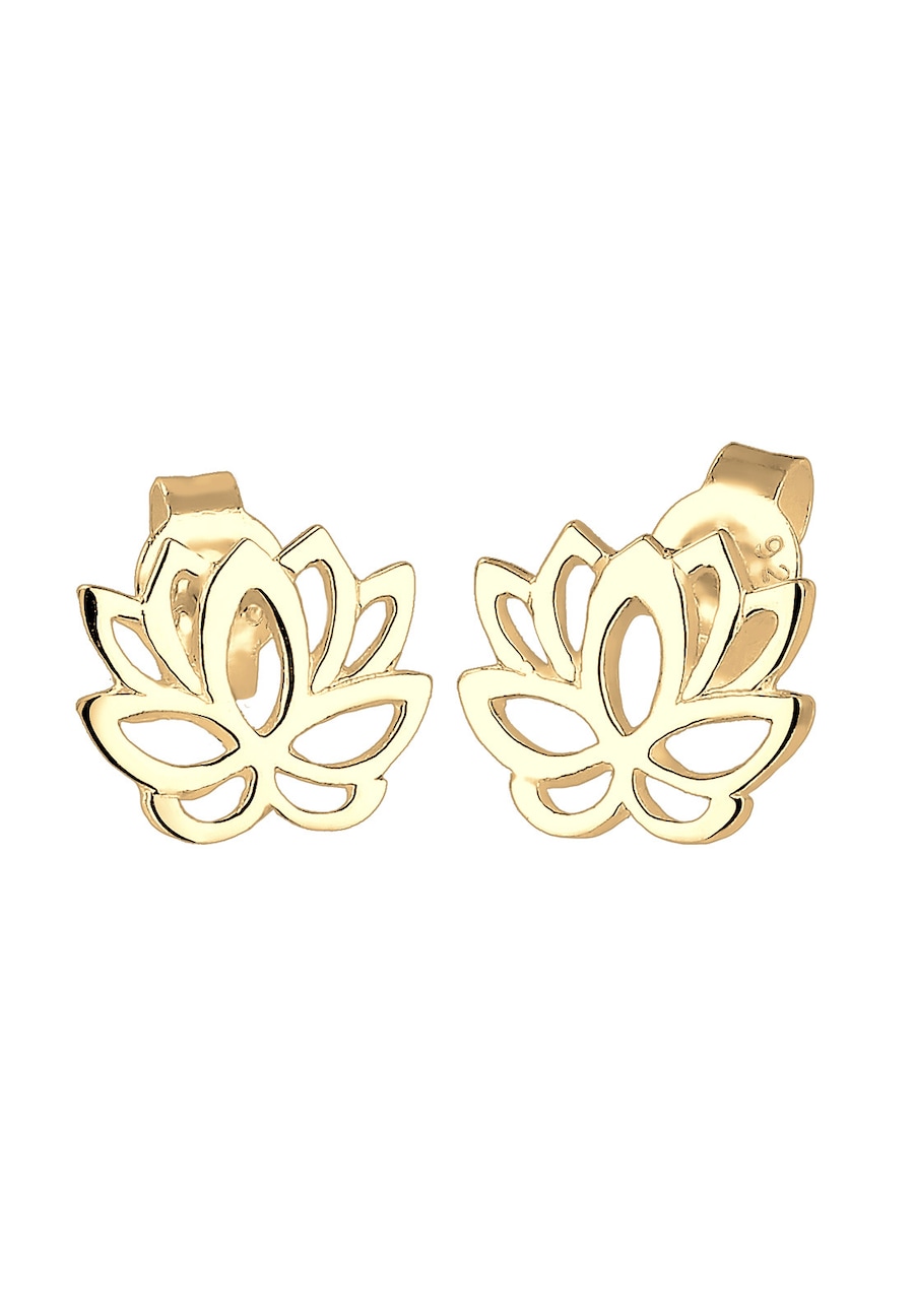 Elli Lotusblume Blume Blüte Lotus Talisman Silber goldfarben Damen